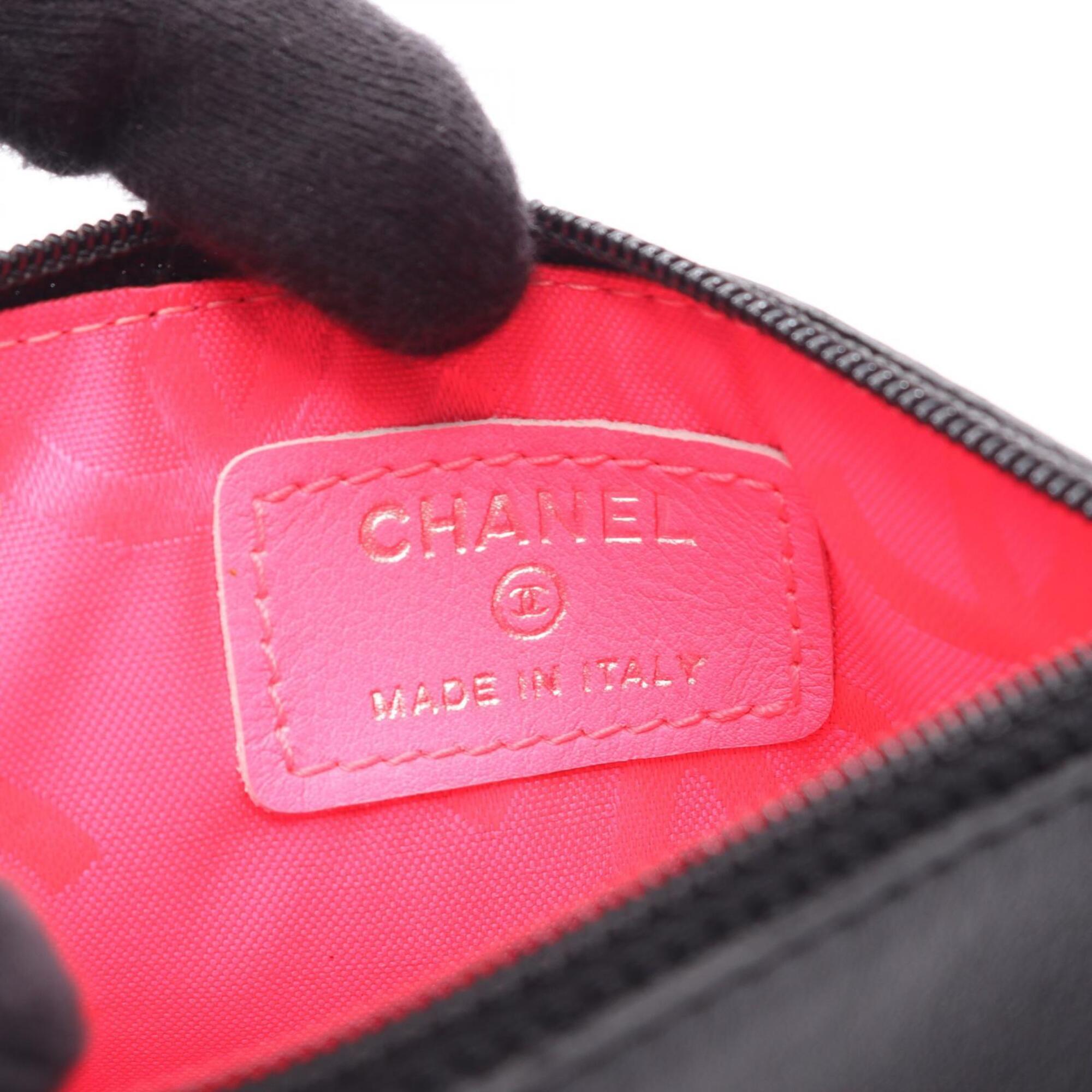 Chanel Black Leather Pouch (Pre-Owned)