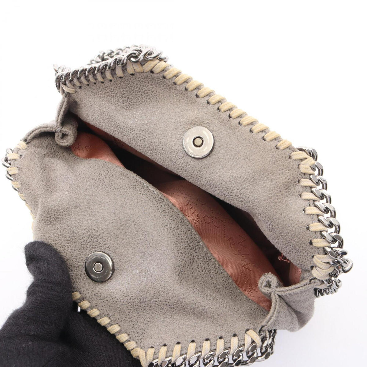 Stella Mccartney Gray Handbag Shoulder Bag (Pre-Owned)