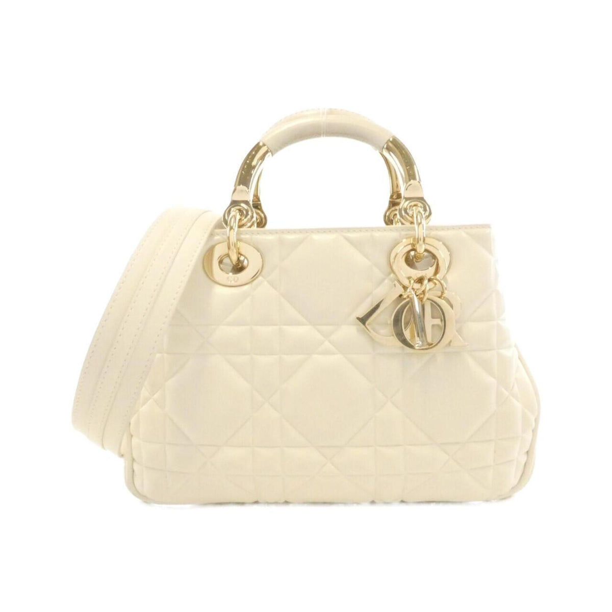 Christian Dior White Leather Handbag (Pre-Owned)