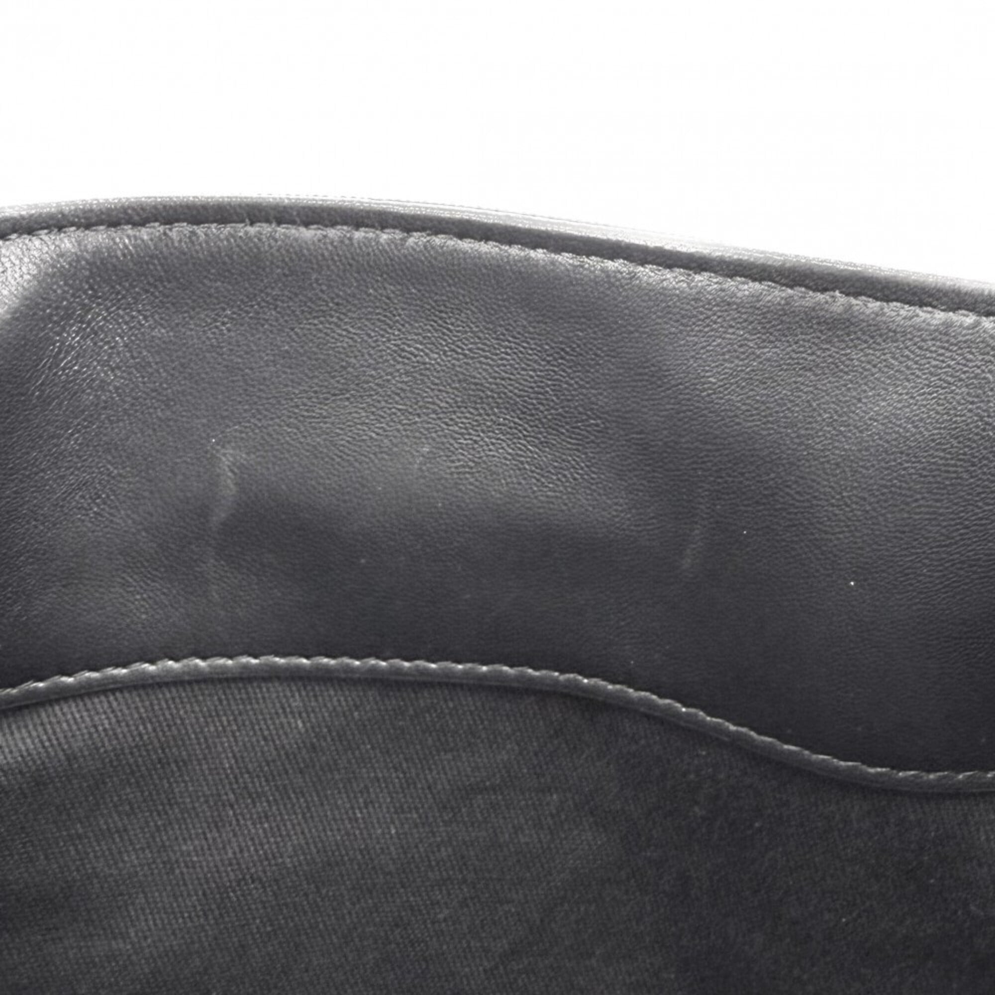 Salvatore Ferragamo Black Canvas Handbag Tote Bag (Pre-Owned)
