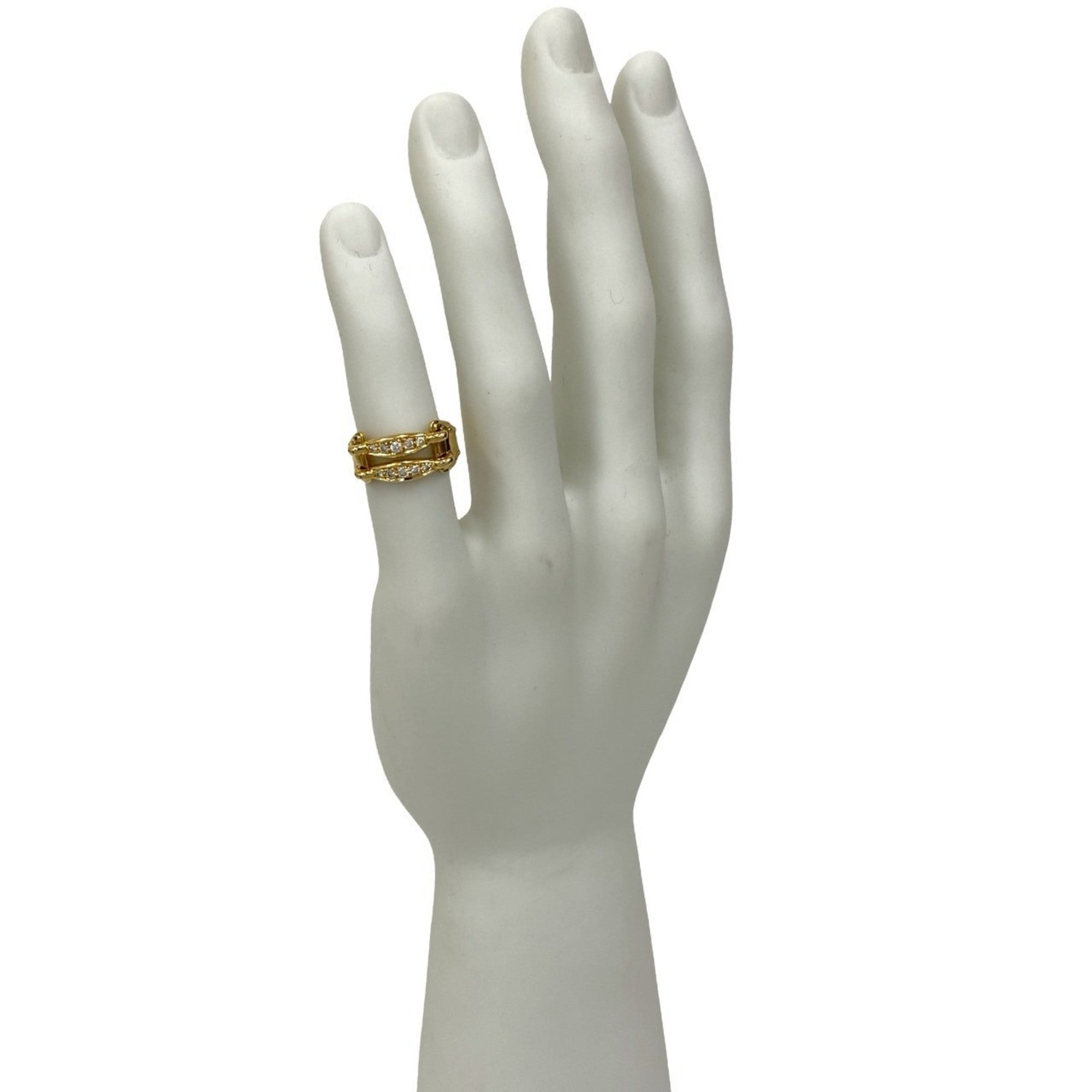 Hermes Gold Yellow Gold (18K) Band Ring (Pre-Owned)