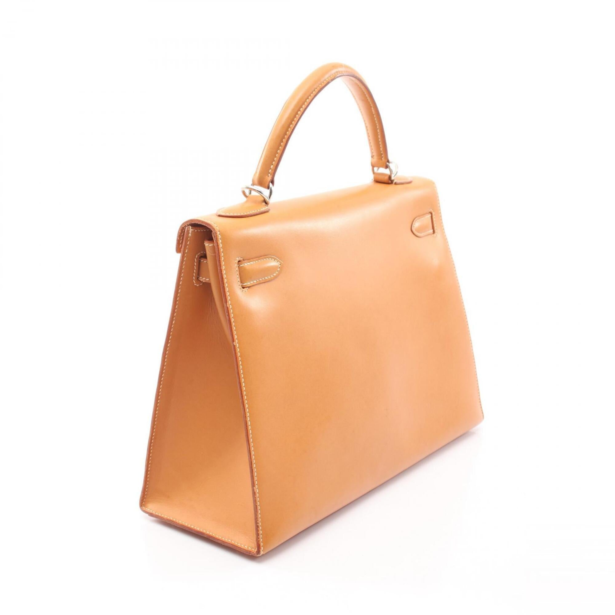 Hermes Brown Chamonix Leather Handbag (Pre-Owned)