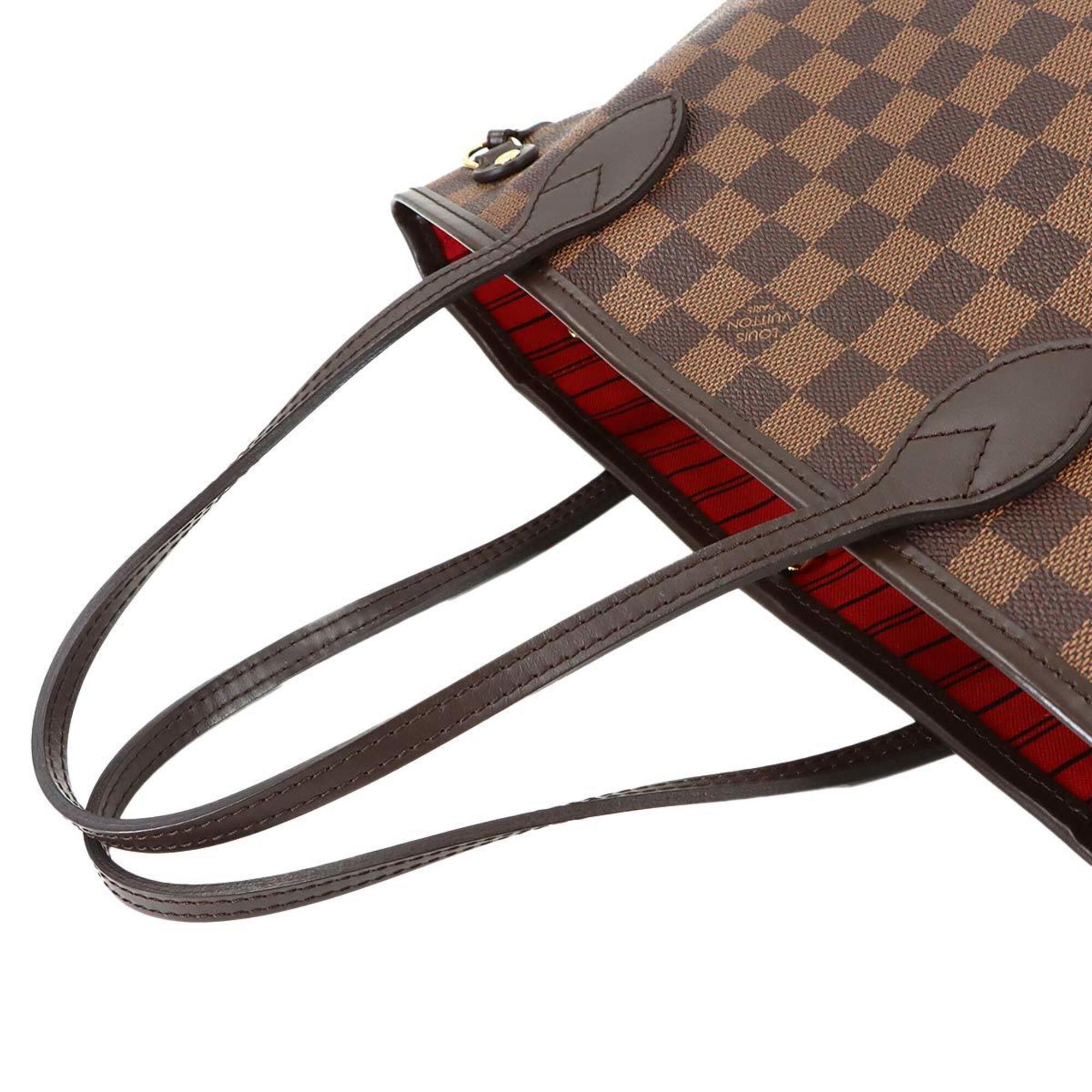 Louis Vuitton Brown Damier Canvas Ebene Damier Canvas Handbag Tote Bag (Pre-Owned)