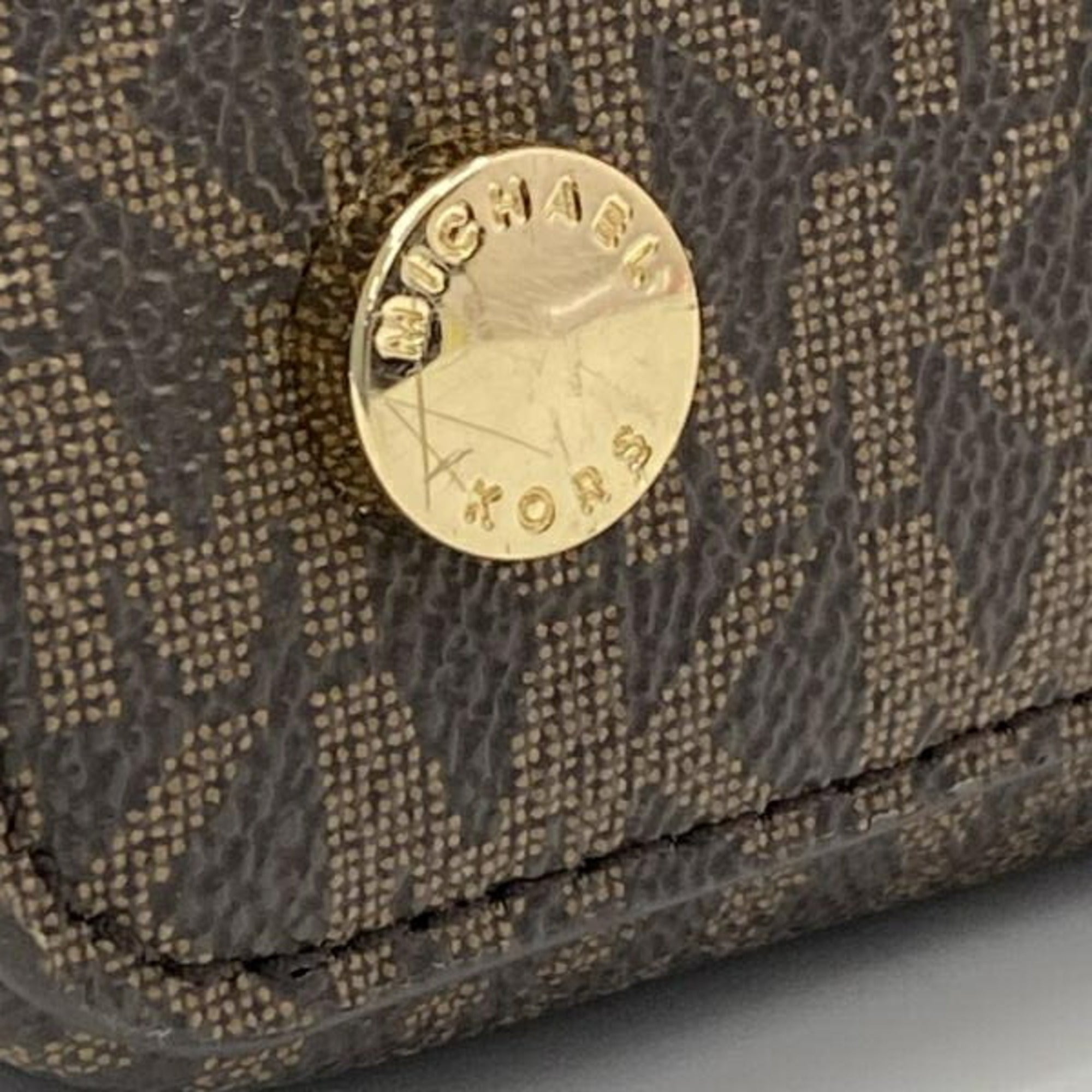 Michael Kors Blue Brown Tote Bag (Pre-Owned)