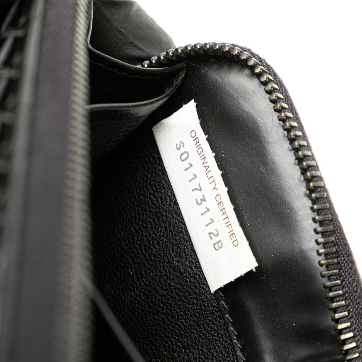 Bottega Veneta Black Leather Long Wallet (Bi-Fold) (Pre-Owned)