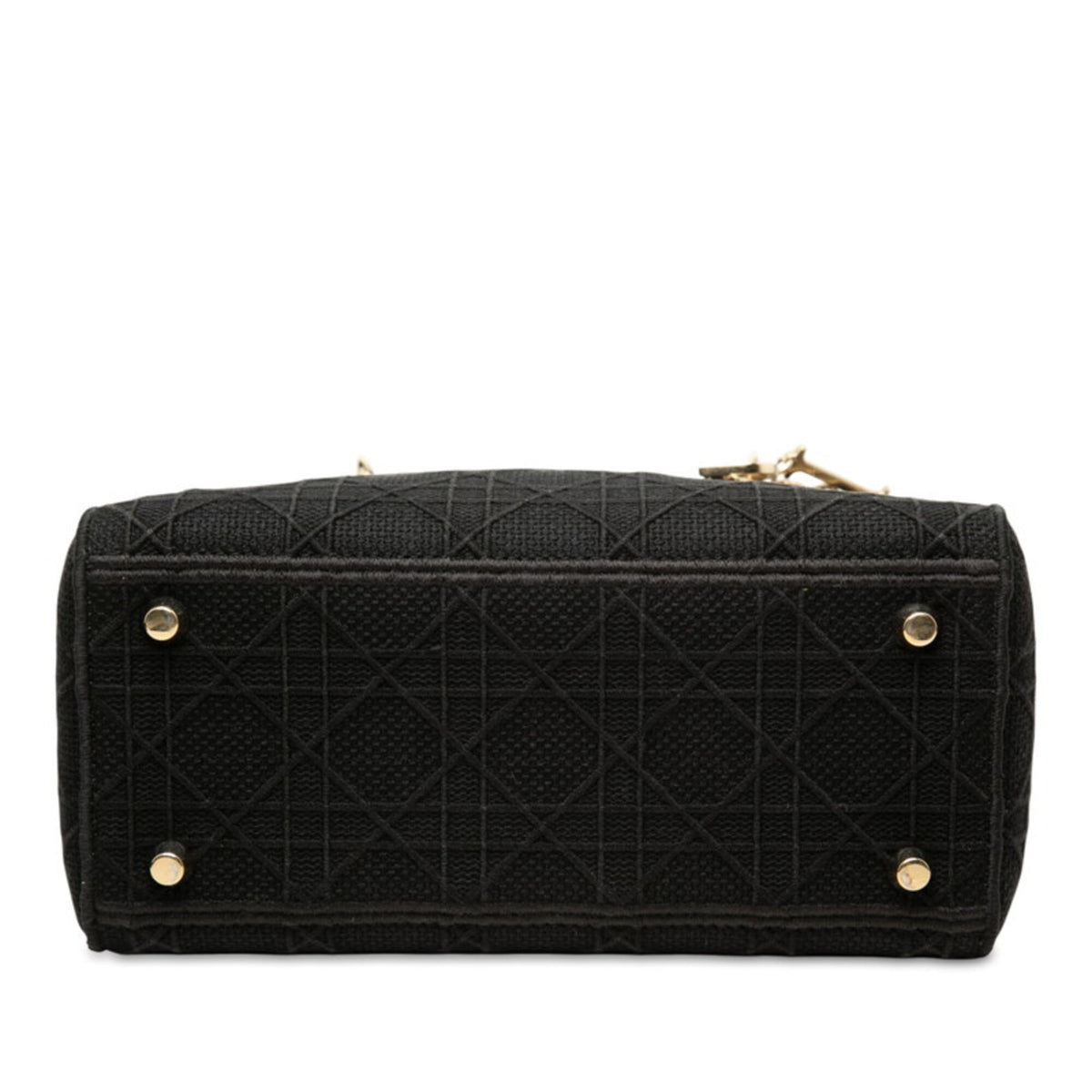 Christian Dior Black Canvas Handbag Shoulder Bag (Pre-Owned)