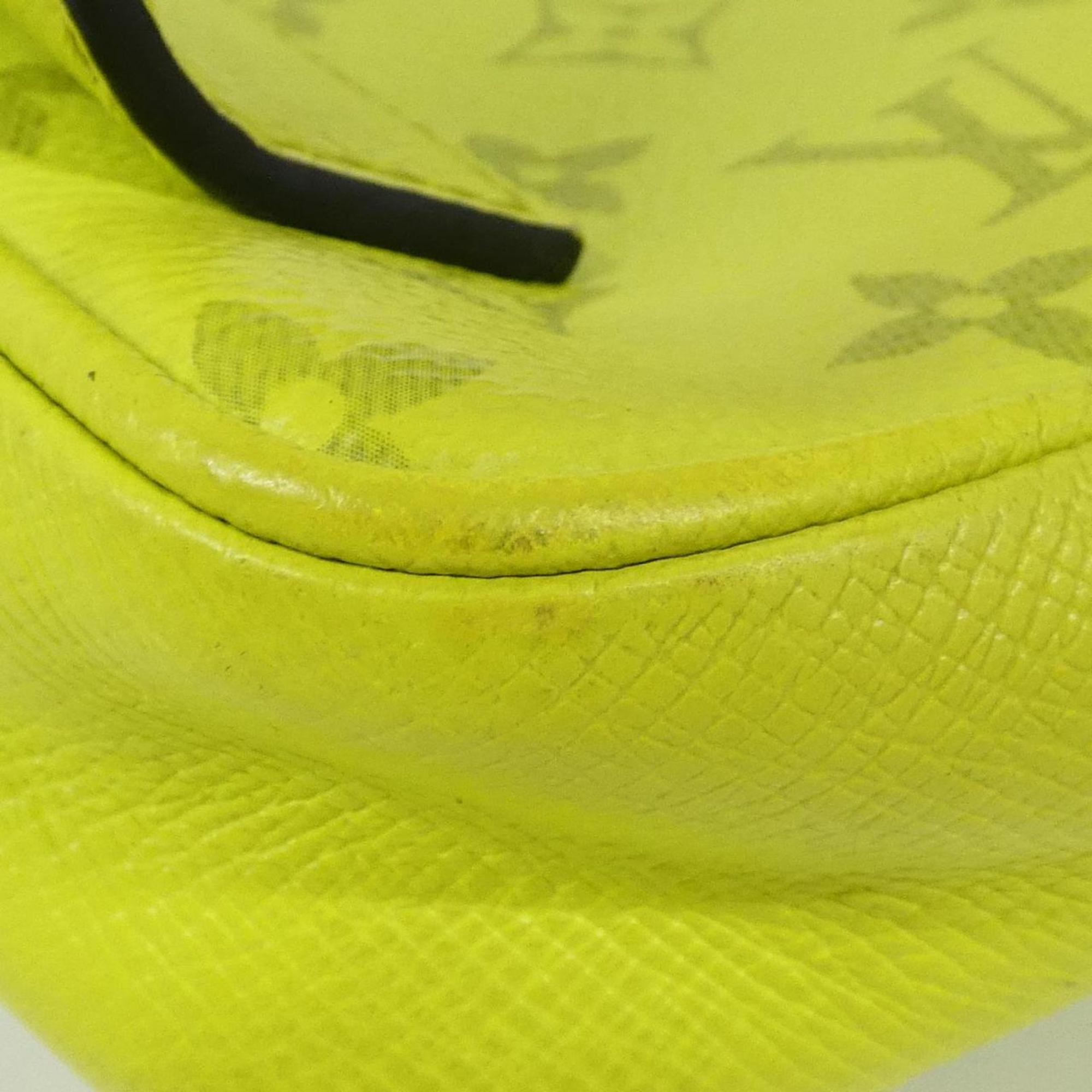 Louis Vuitton Jaune Yellow Coated Canvas Leather Shoulder Bag (Pre-Owned)