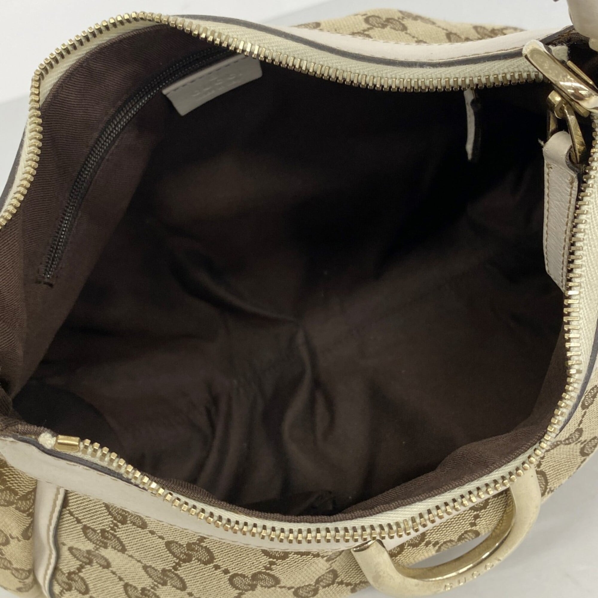 Gucci Beige Canvas Handbag (Pre-Owned)