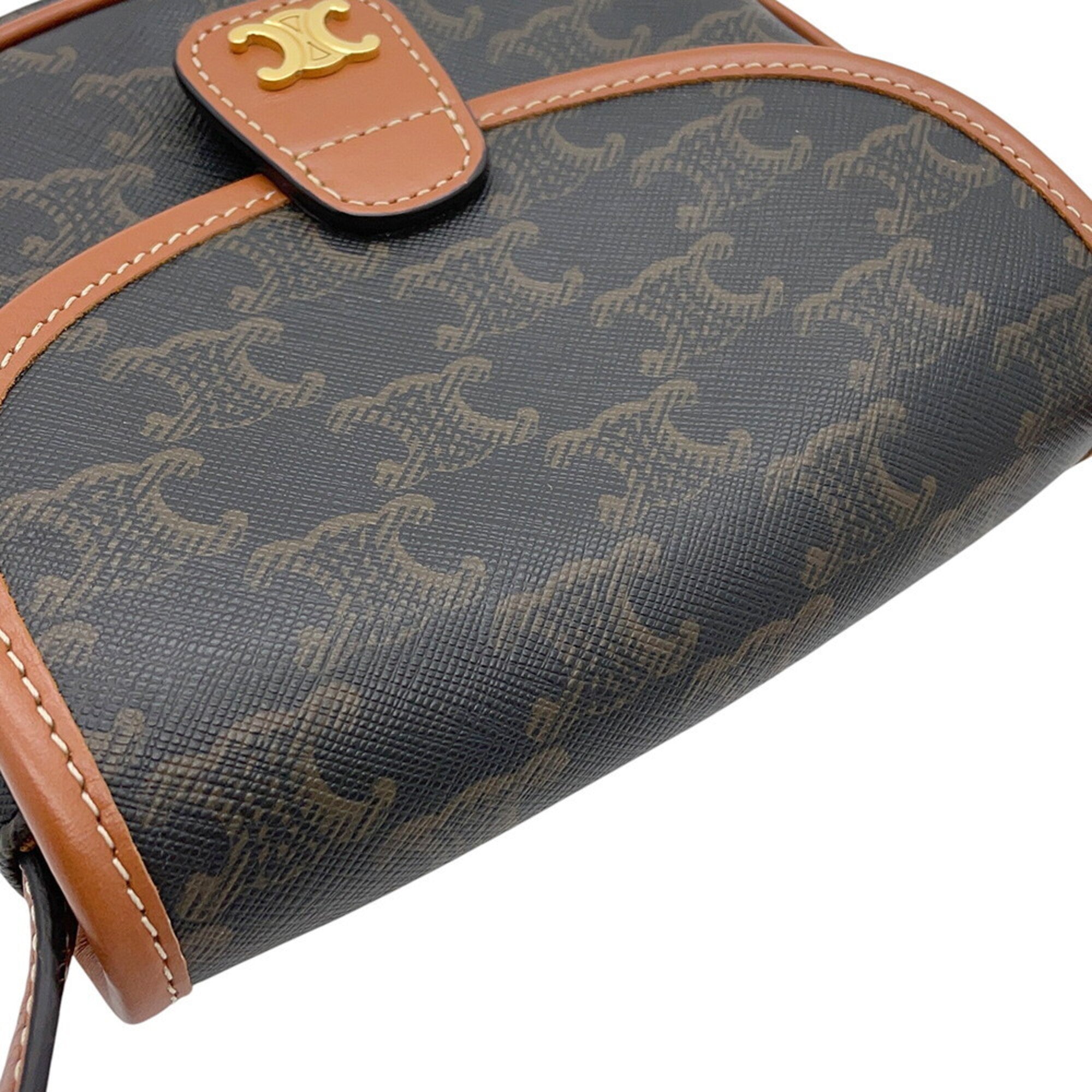 Celine Brown Pvc Shoulder Bag (Pre-Owned)