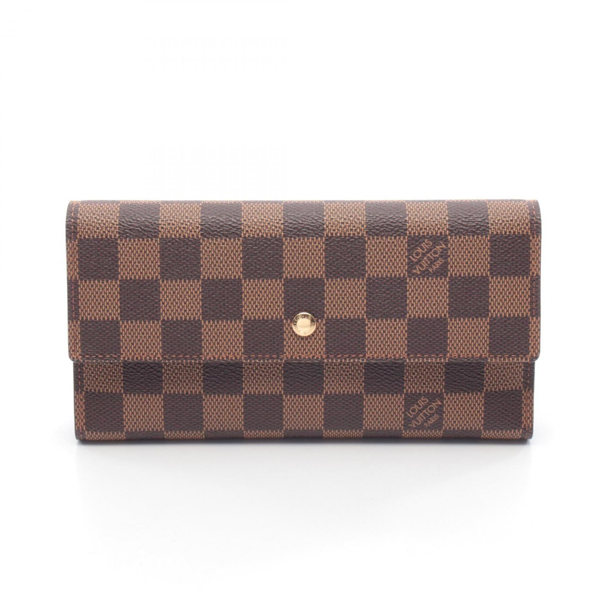 Louis Vuitton Brown Damier Canvas Damier Canvas Long Wallet (Tri-Fold) (Pre-Owned)