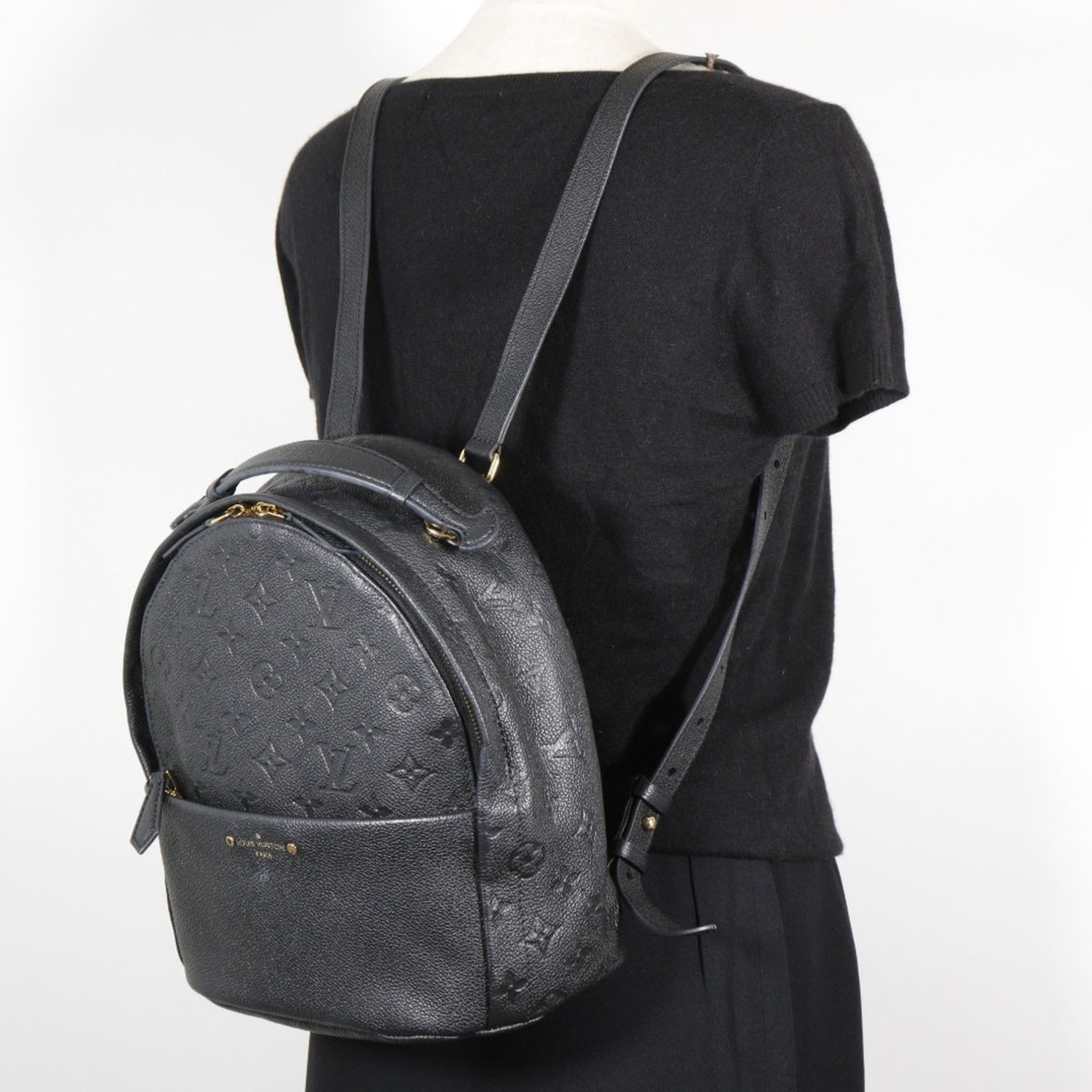 Louis Vuitton Black Monogram Empreinte Backpack (Pre-Owned)