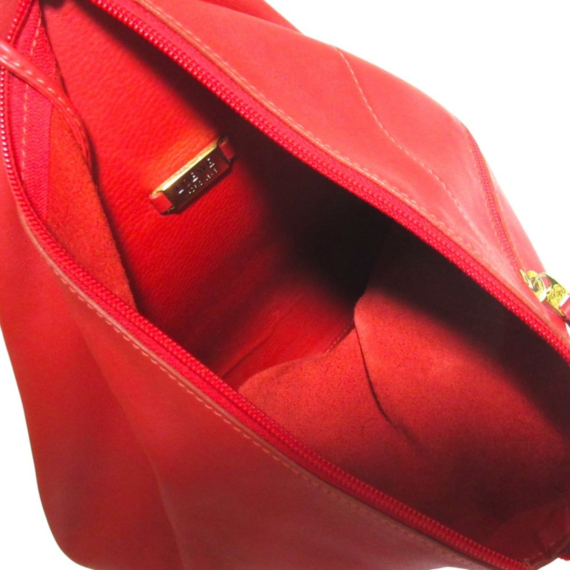 Loewe Red Color Leather Backpack (Pre-Owned)