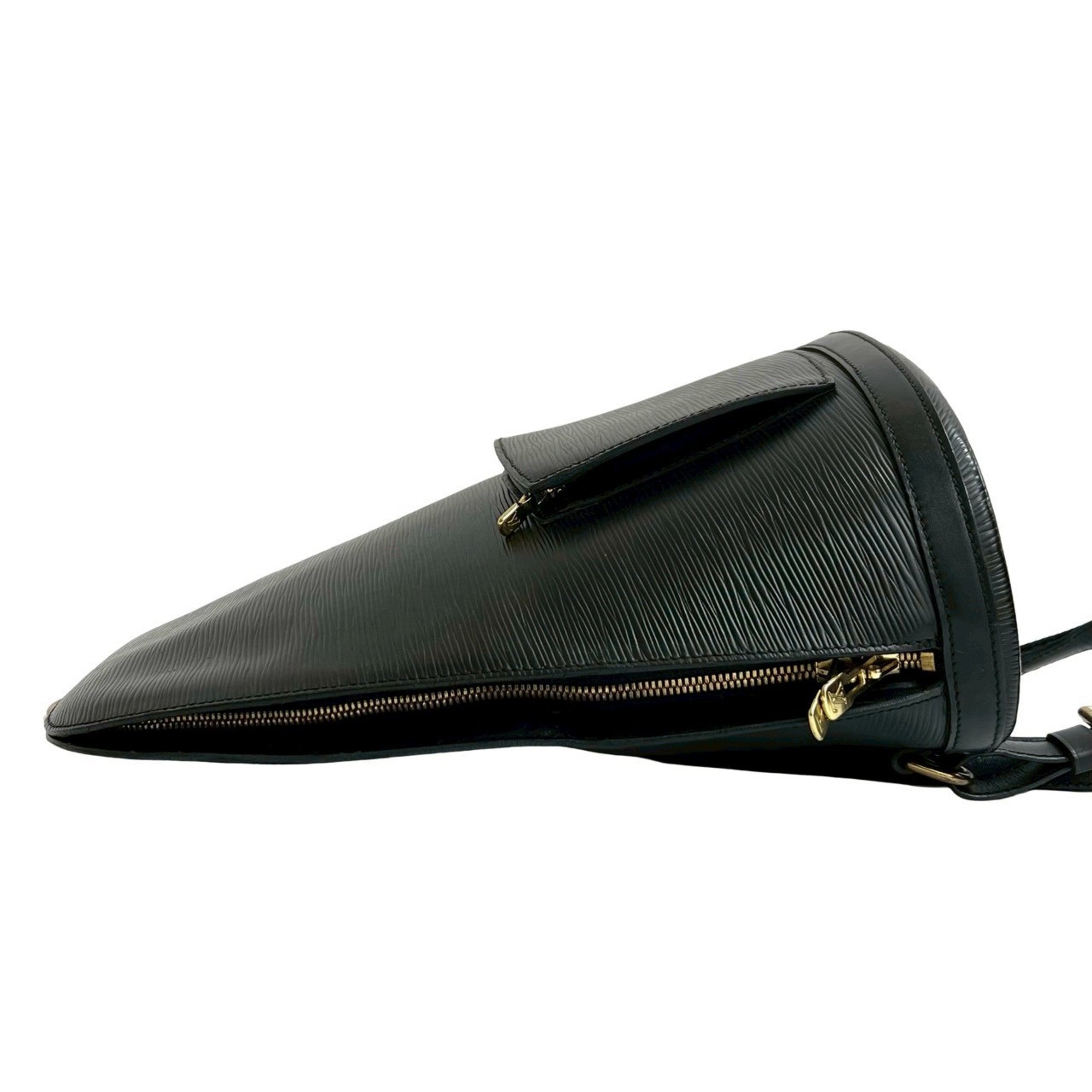 Louis Vuitton Black Leather Backpack (Pre-Owned)