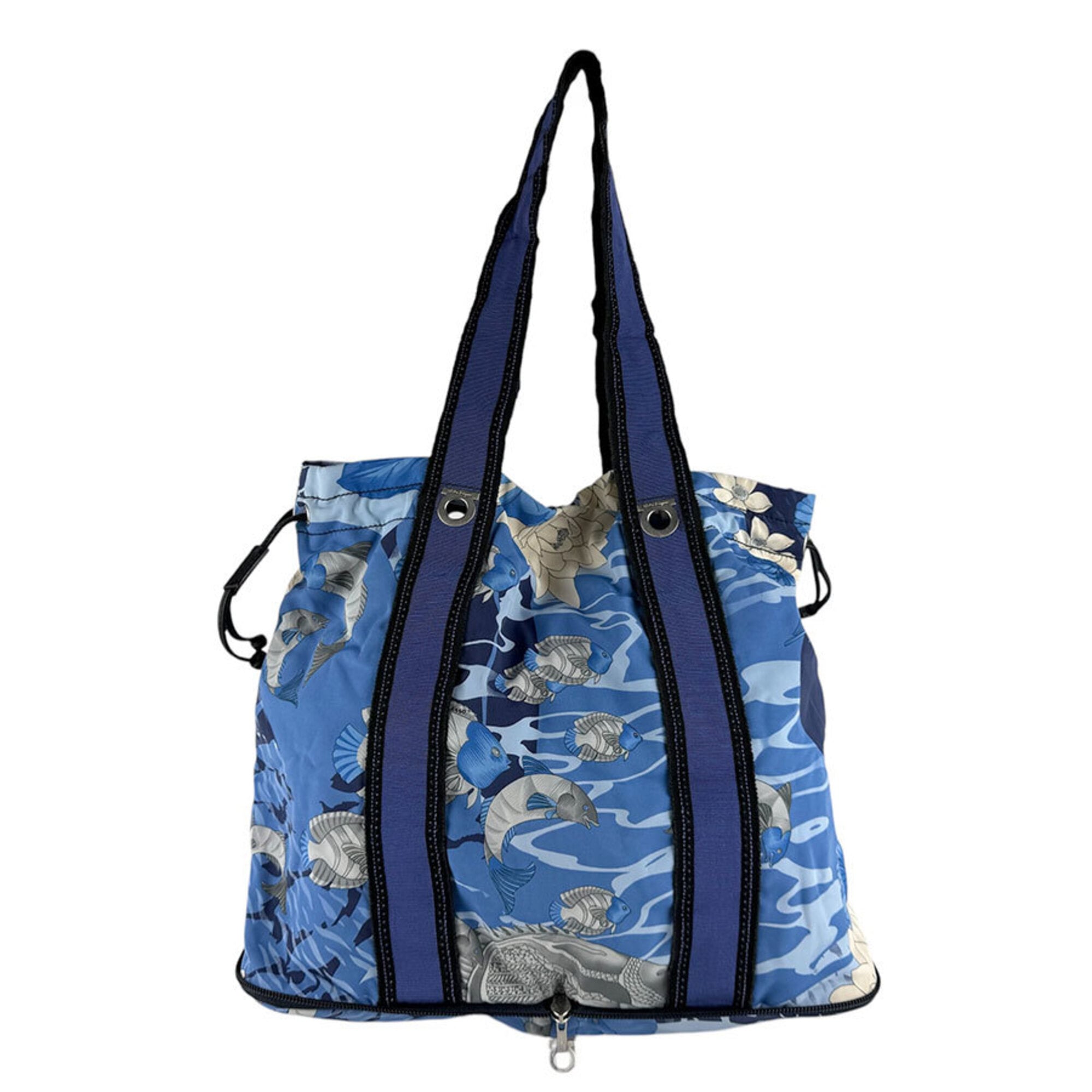 Salvatore Ferragamo Blue Nylon Eco-Bag Tote Bag (Pre-Owned)