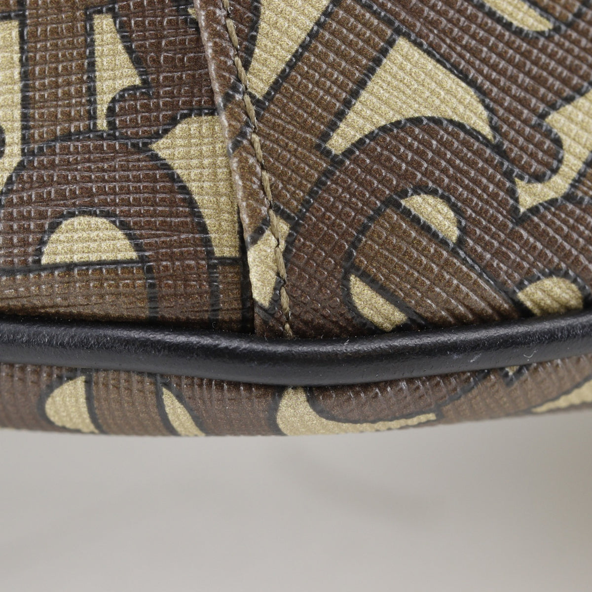Burberry Brown Pvc Leather Fanny Pack Sling Bag (Pre-Owned)