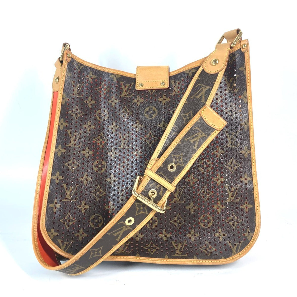 Louis Vuitton Brown Orange Monogram Shoulder Bag (Pre-Owned)