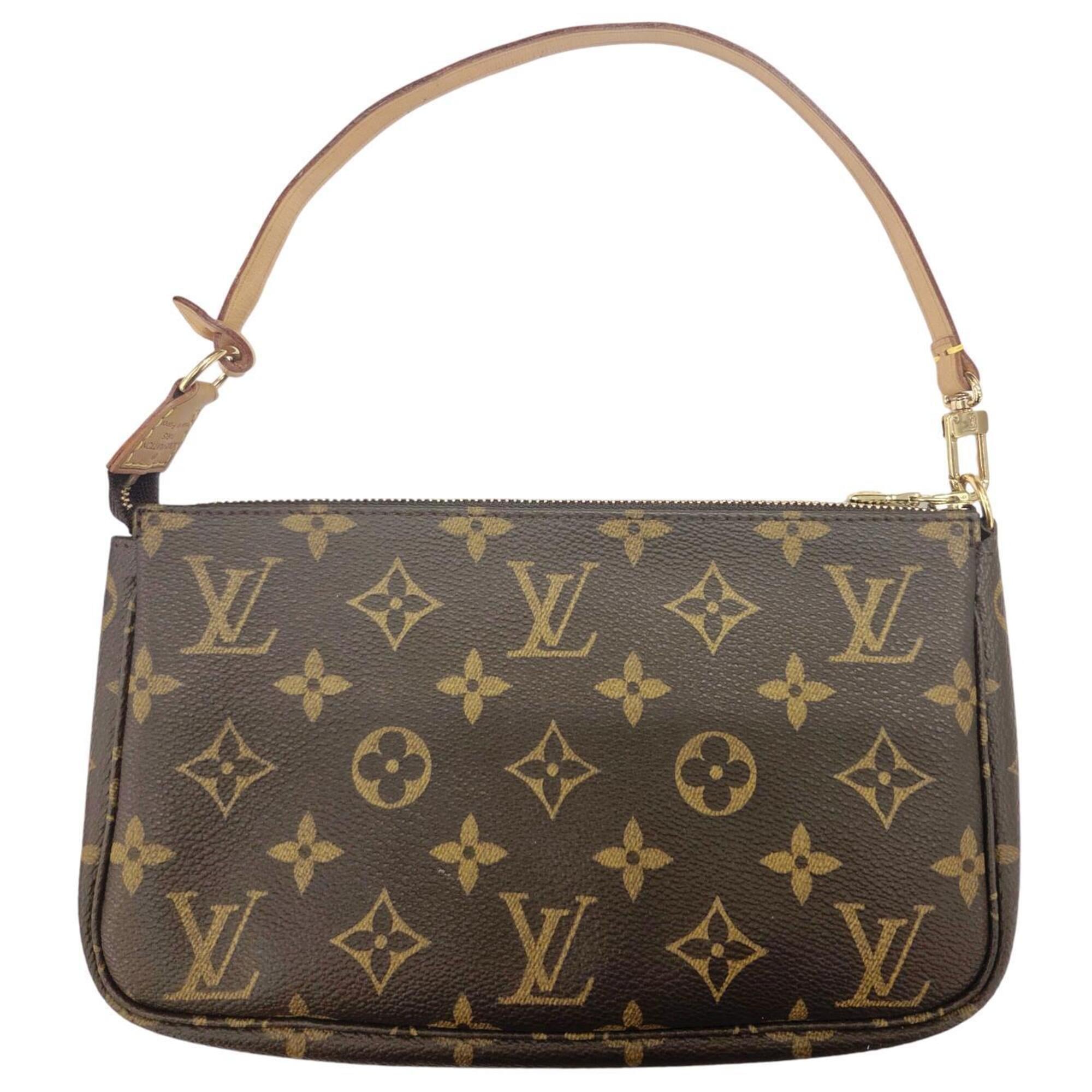 Louis Vuitton Brown Monogram Handbag Pochette Pouch (Pre-Owned)