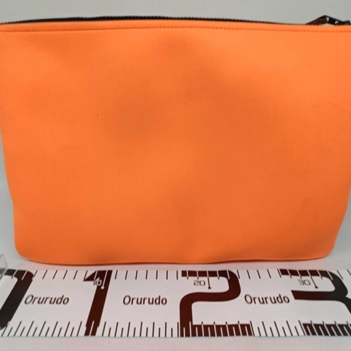 Hermes Orange Canvas Pouch (Pre-Owned)