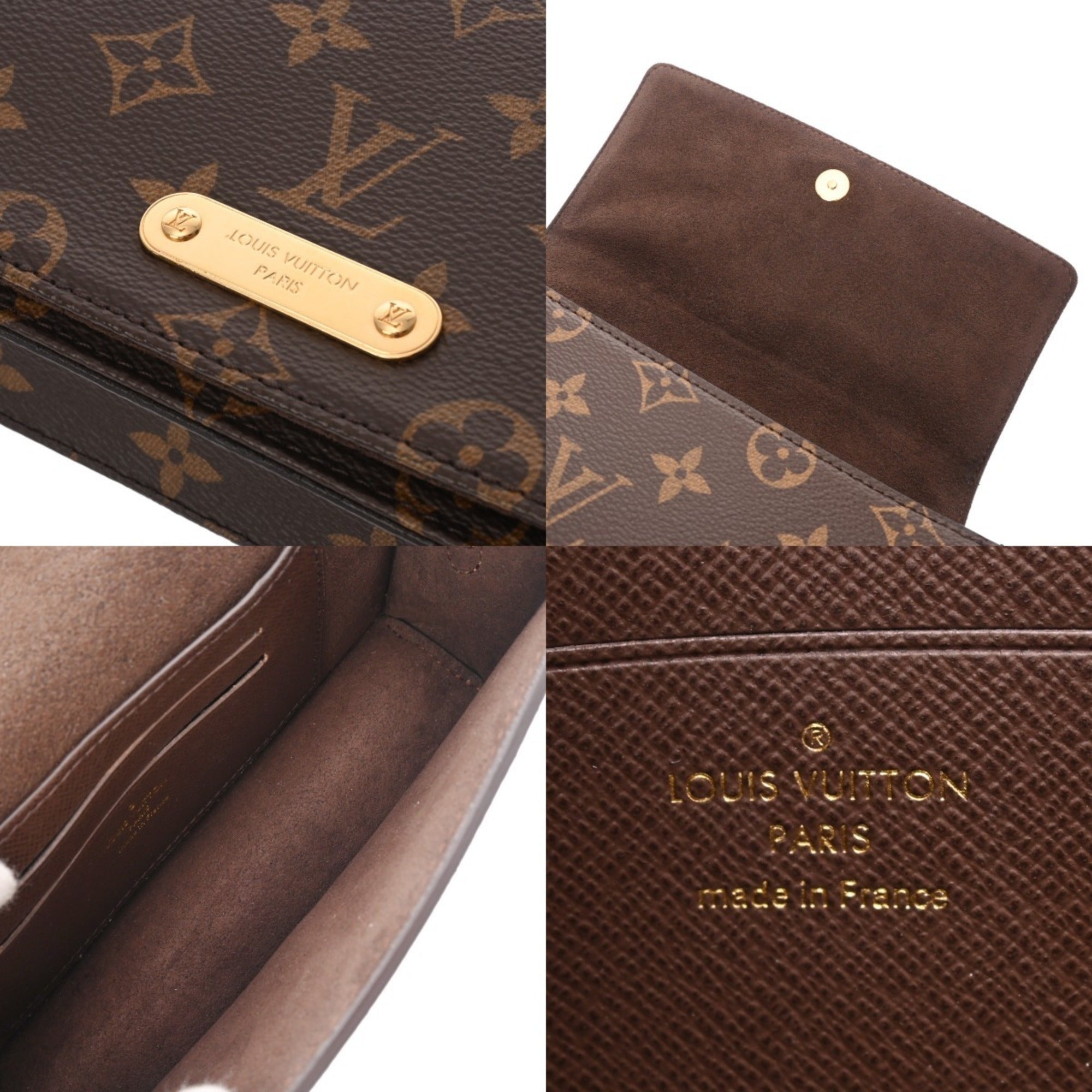 Louis Vuitton Brown Monogram Canvas Chain/Shoulder Wallet (Pre-Owned)