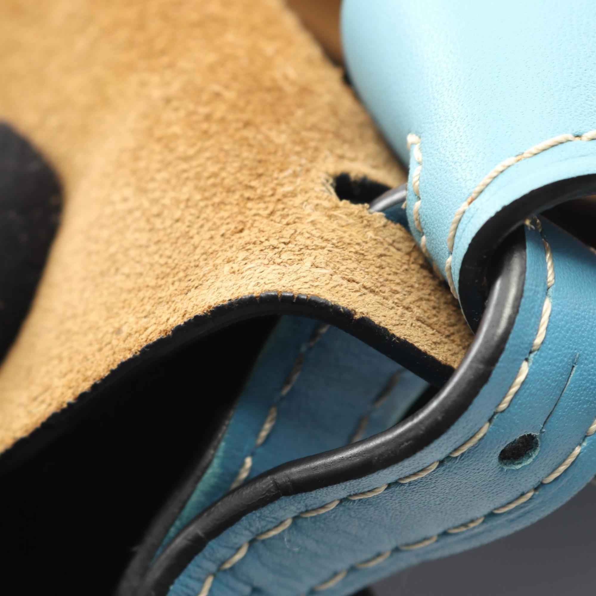 Loewe Black Blue Leather Shoulder Bag (Pre-Owned)