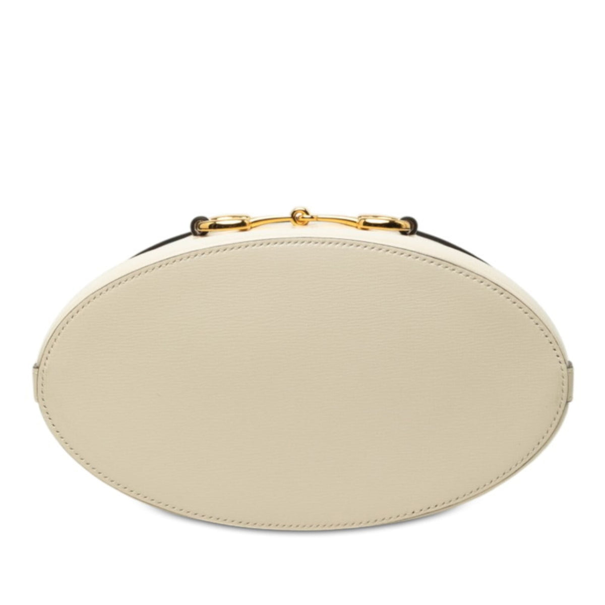 Gucci Horsebit White Leather Shoulder Bag (Pre-Owned)