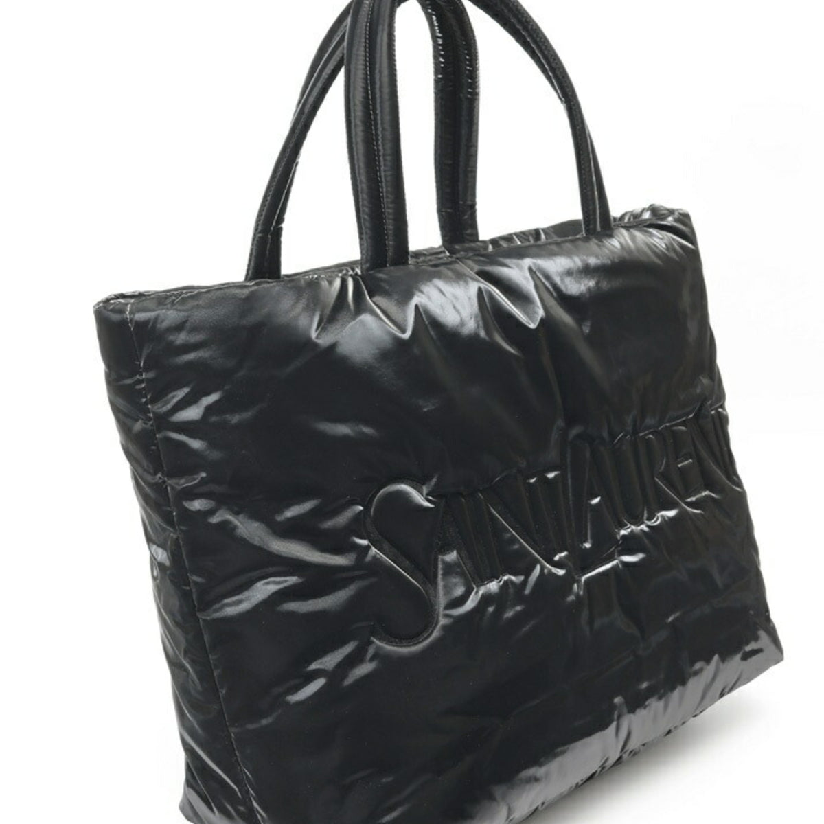 Saint Laurent Black Nylon Tote Bag (Pre-Owned)
