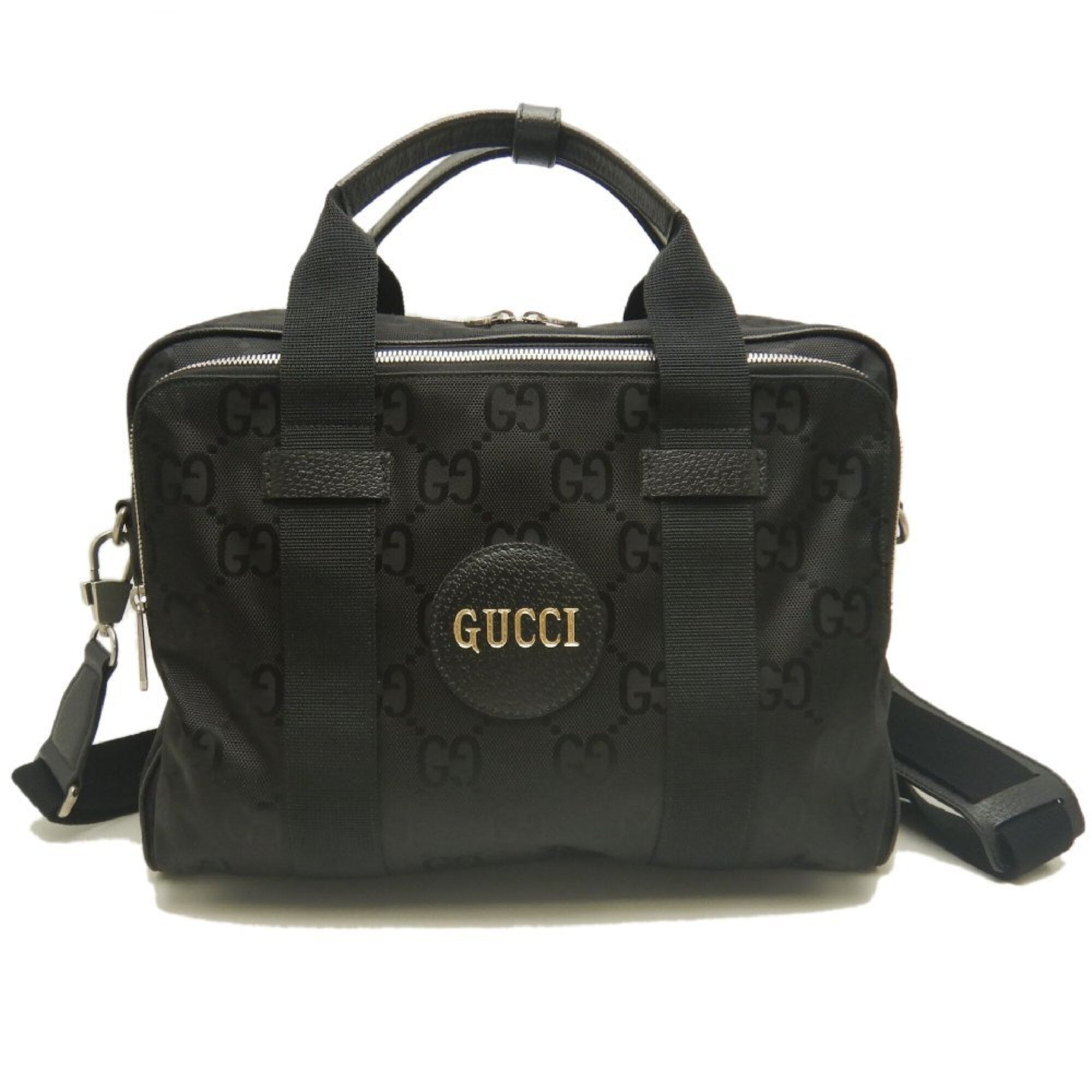 Gucci Black Nylon Canvas Briefcase (Pre-Owned)