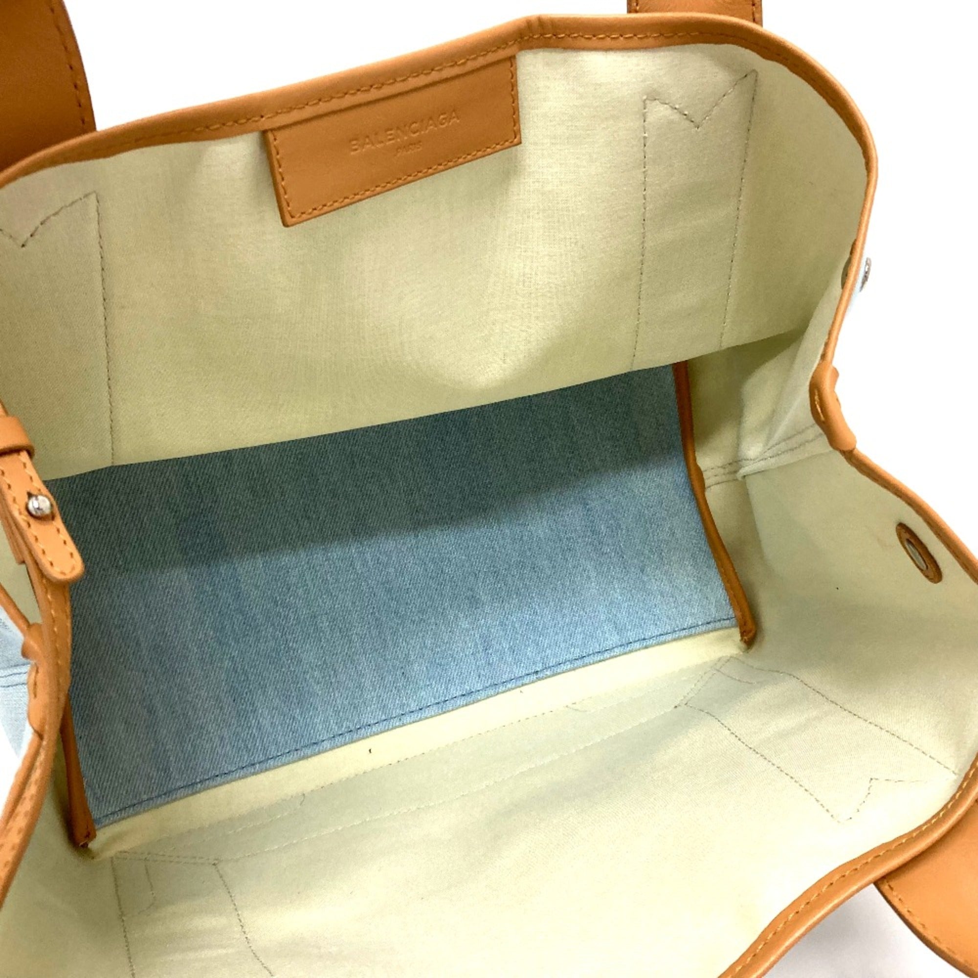 Balenciaga Blue Leather Tote Bag (Pre-Owned)
