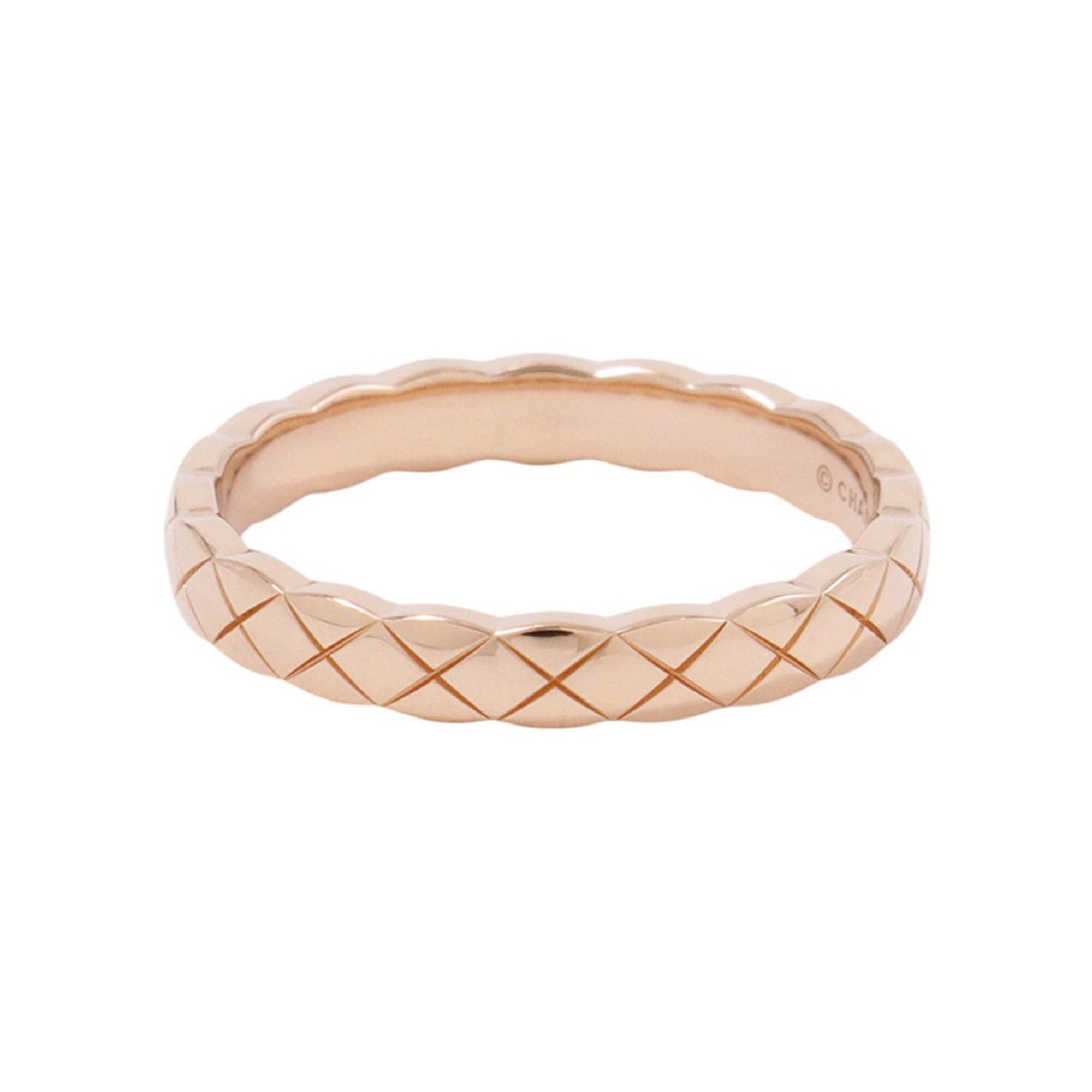 Chanel Pink Gold (18K) Band Ring (Pre-Owned)