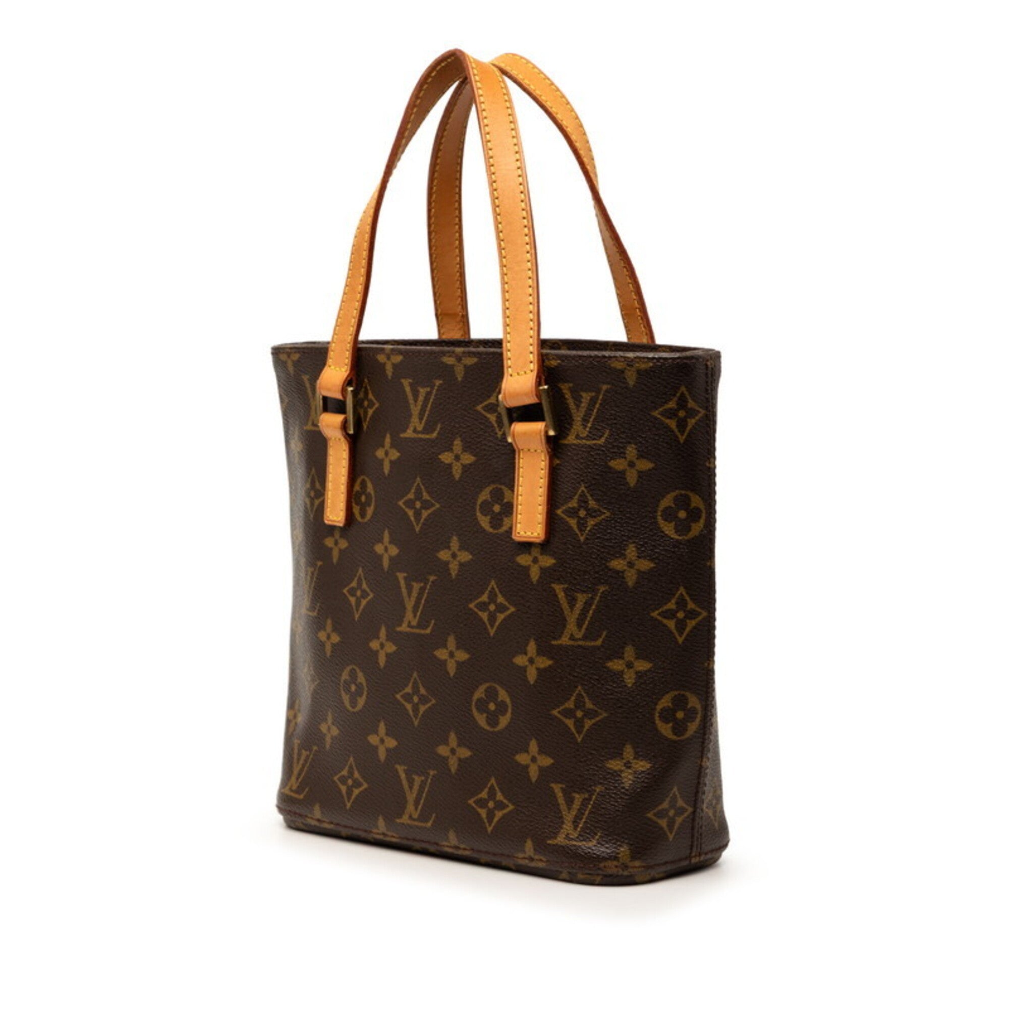 Louis Vuitton Brown Pvc Leather Handbag Tote Bag (Pre-Owned)