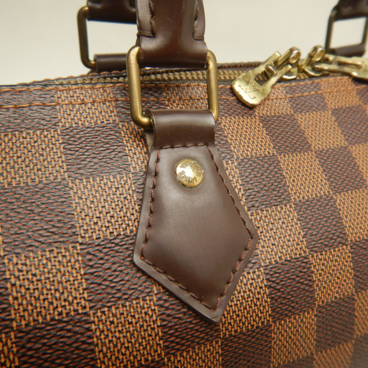 Louis Vuitton Ebene Damier Canvas Handbag (Pre-Owned)