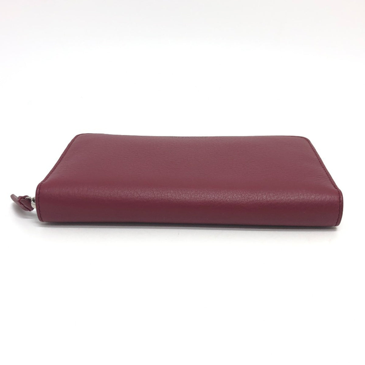 Balenciaga Red Color Leather Long Wallet (Bi-Fold) (Pre-Owned)