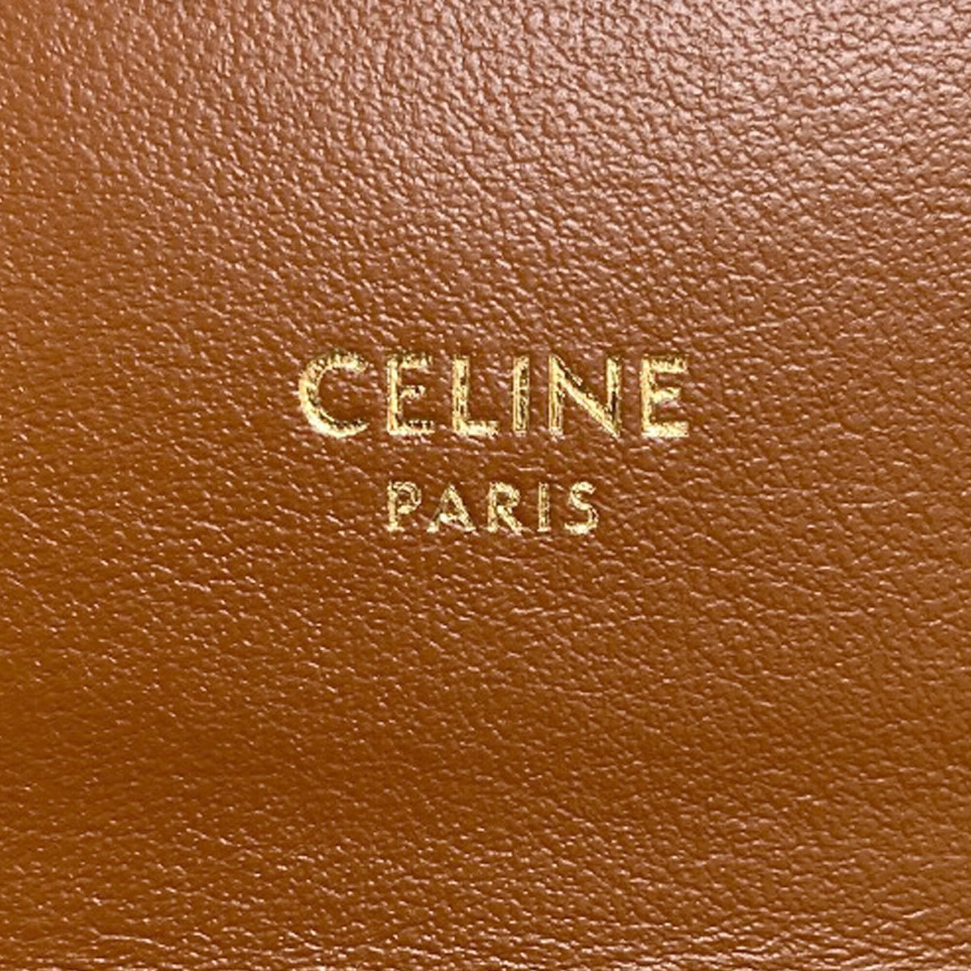 Celine Brown Pvc Wallet (Bi-Fold) (Pre-Owned)