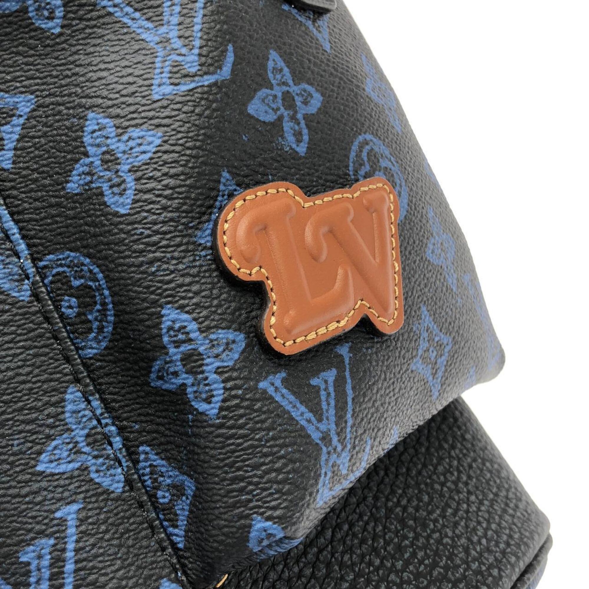 Louis Vuitton Monogram Blue Coated Canvas Handbag (Pre-Owned)