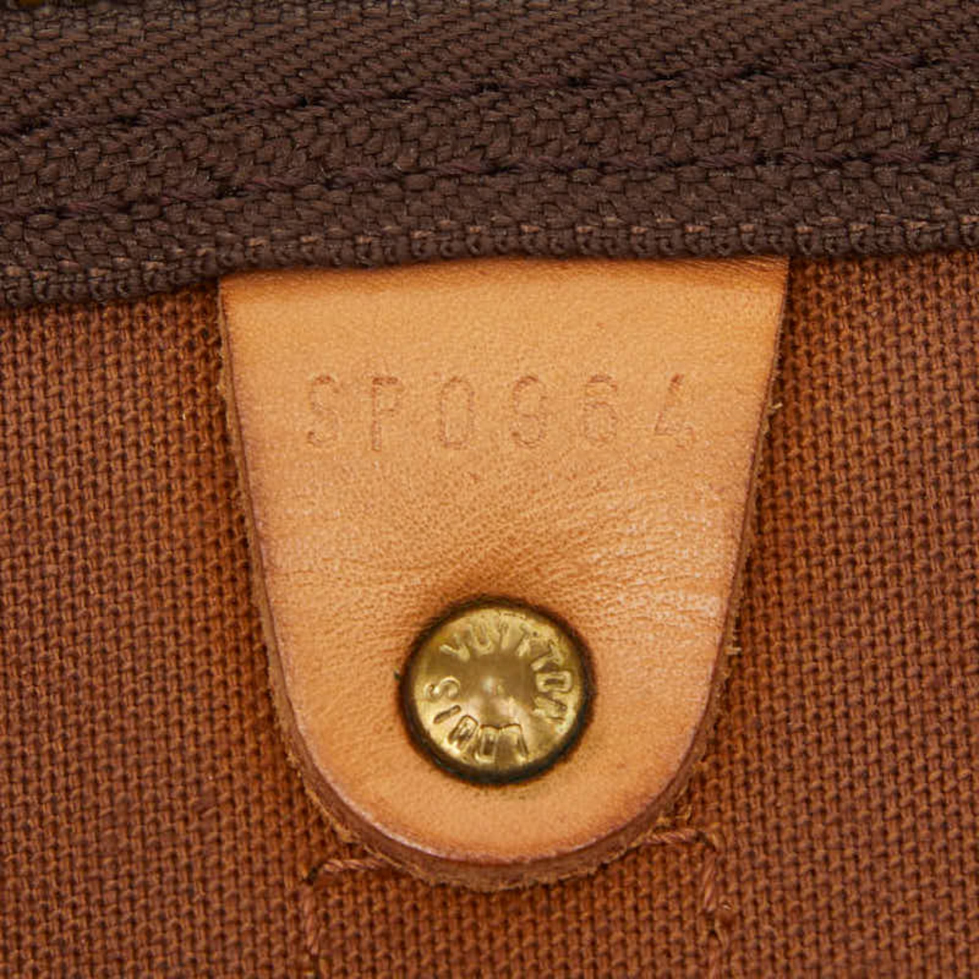Louis Vuitton Brown Pvc Leather Boston Bag (Pre-Owned)