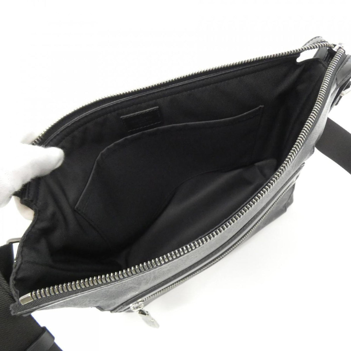 Louis Vuitton Monogram Eclipse Black Coated Canvas Shoulder Bag (Pre-Owned)