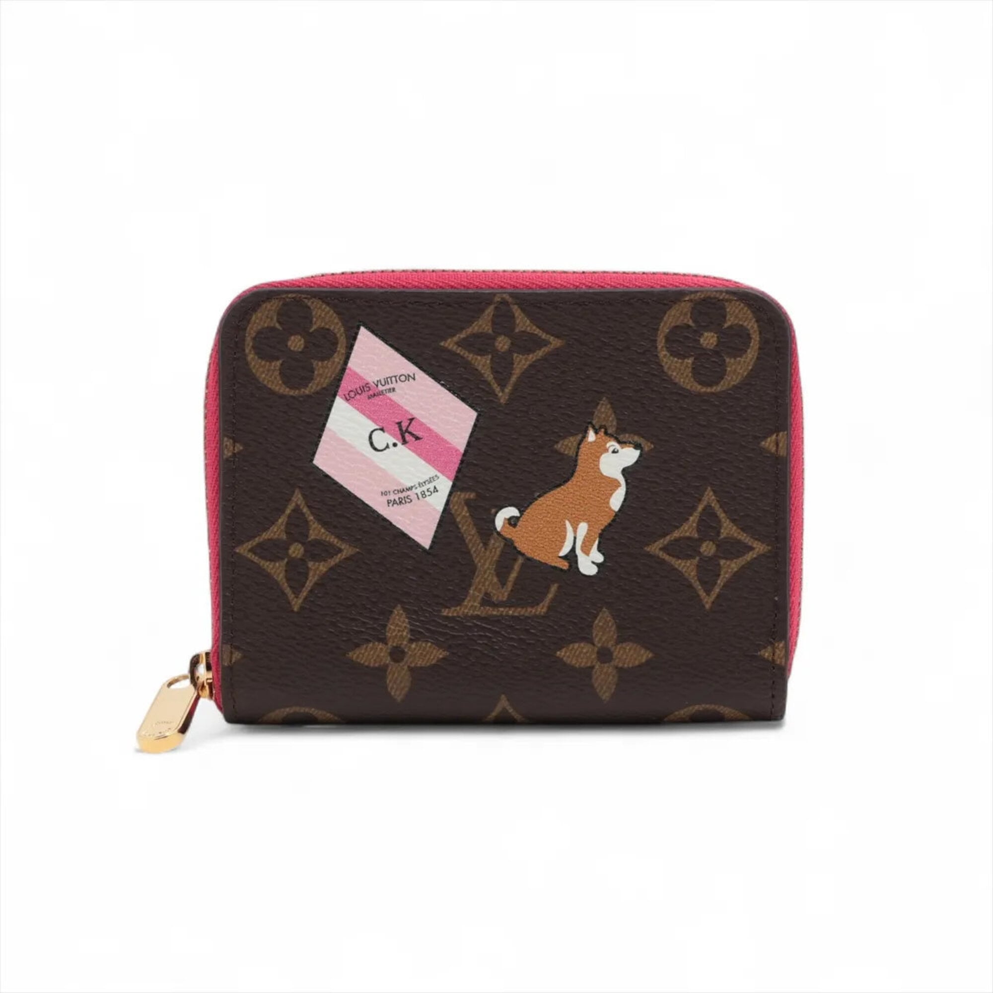 Louis Vuitton Monogram Brown Monogram Pink Monogram Coin Purse/Coin Case (Pre-Owned)