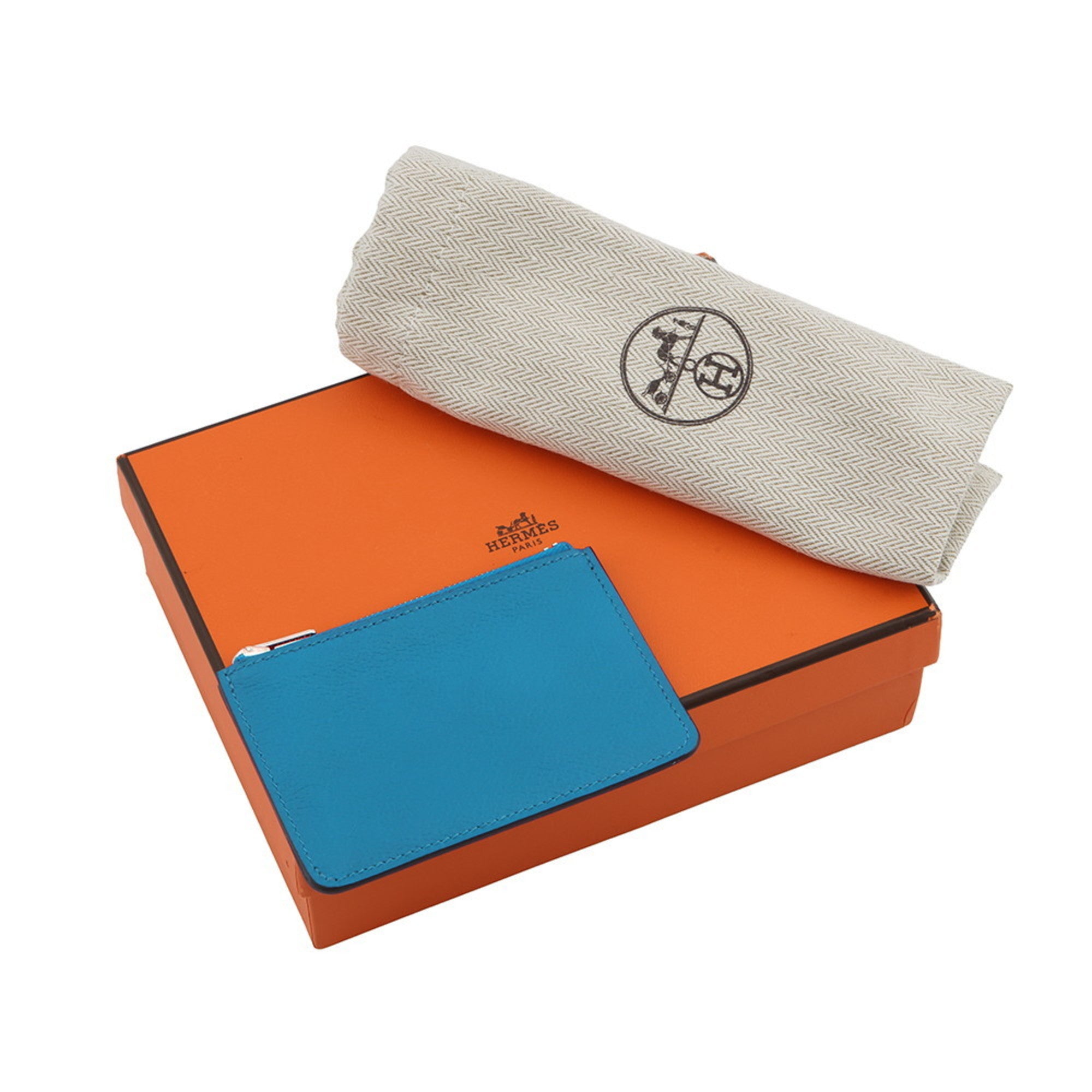Hermes Blue Nuit Coin Purse/Coin Case (Pre-Owned)