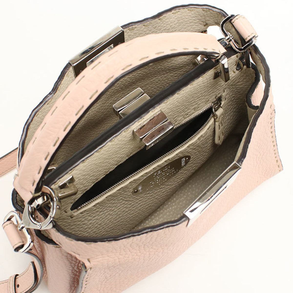 Fendi Pink Leather Handbag (Pre-Owned)