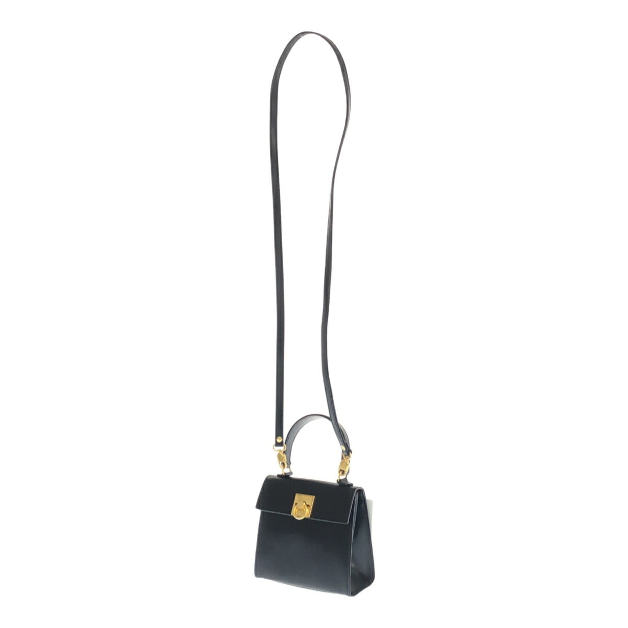 Celine Black Leather Handbag Shoulder Bag (Pre-Owned)