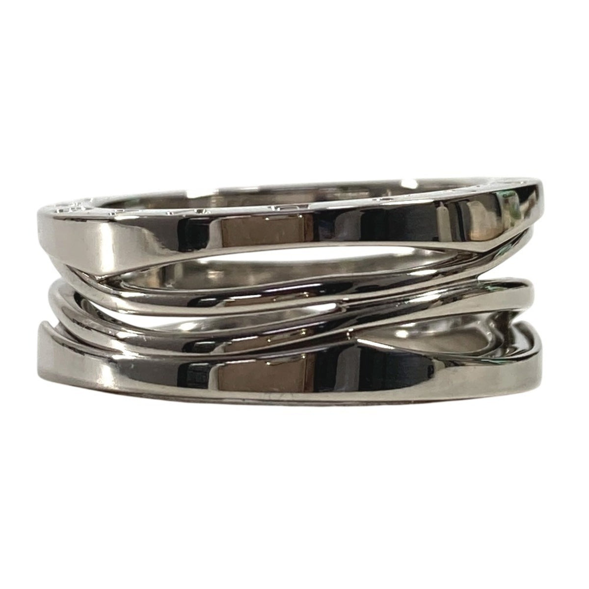 Bvlgari Silver White Gold (18K) Band Ring (Pre-Owned)
