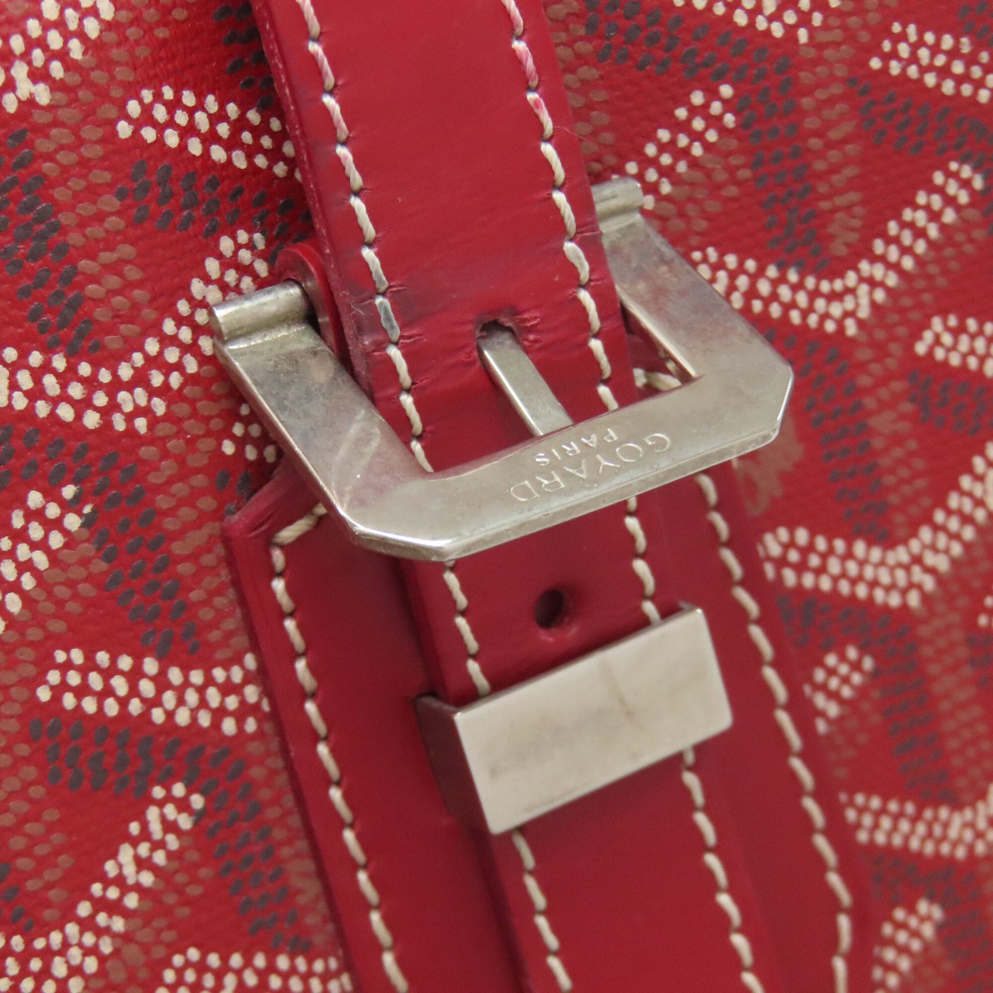 Goyard Red Color Coated Canvas Tote Bag (Pre-Owned)