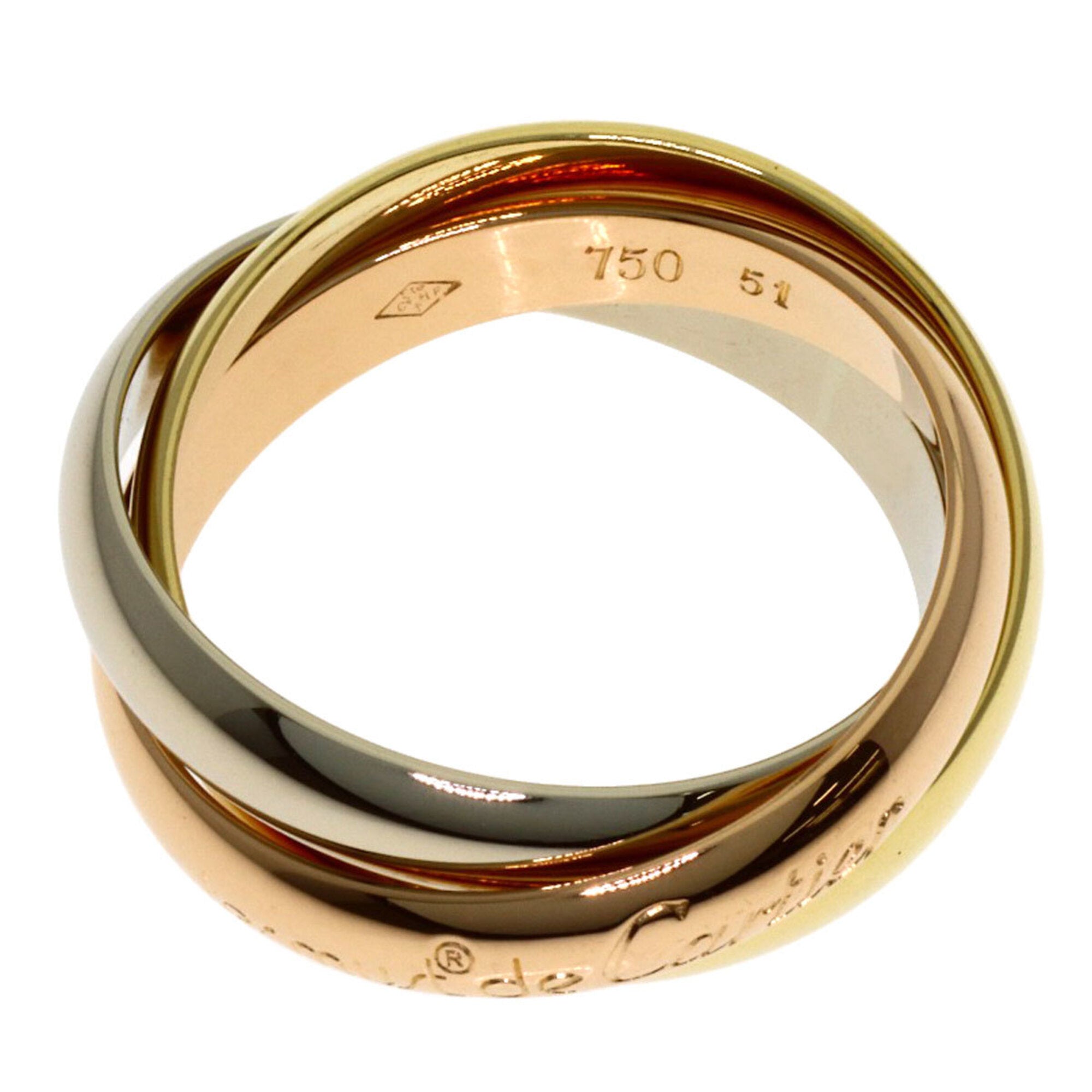 Cartier Yellow Gold (18K) Pink Gold (18K) White Gold (18K) Band Ring (Pre-Owned)