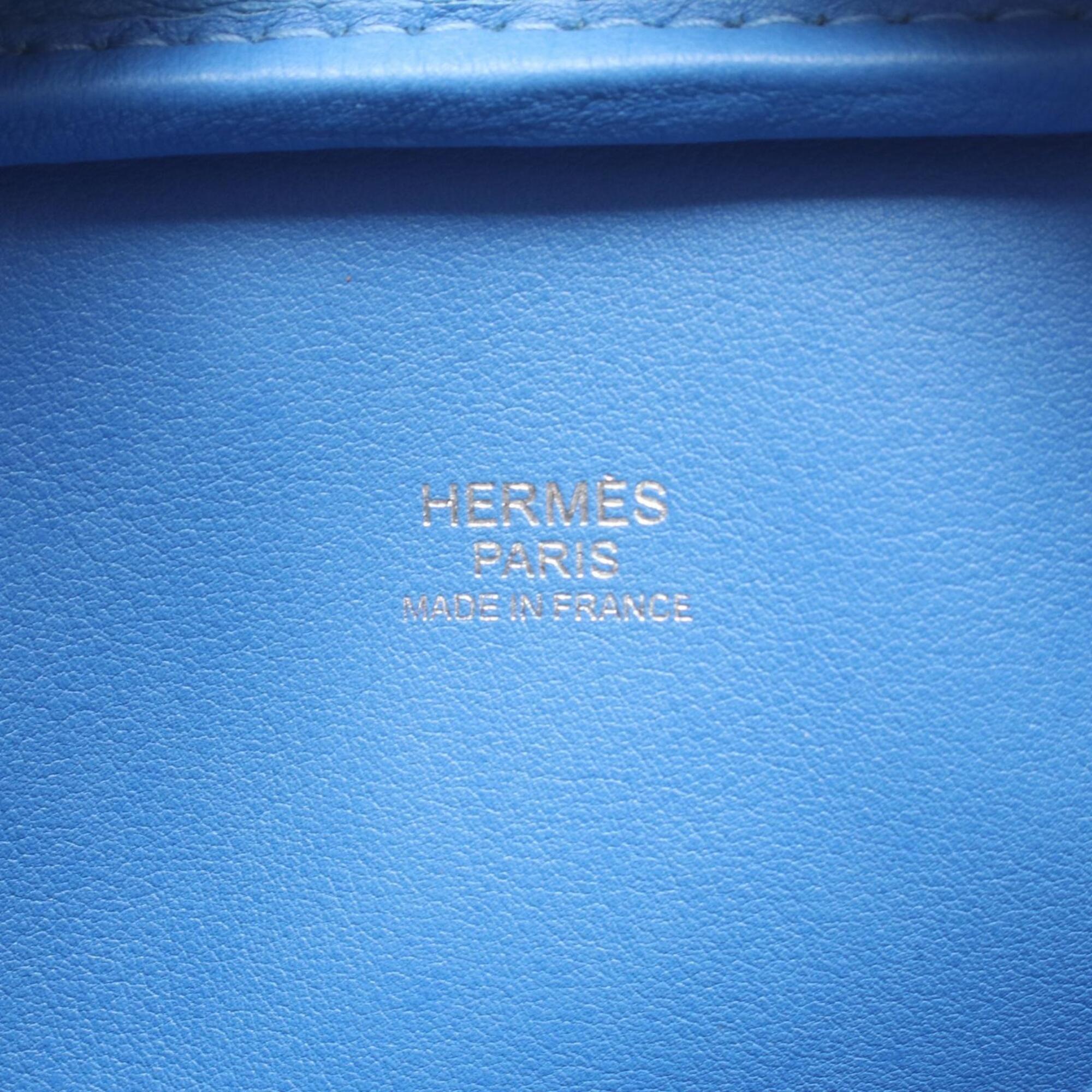 Hermes Blue Swift Leather Handbag (Pre-Owned)