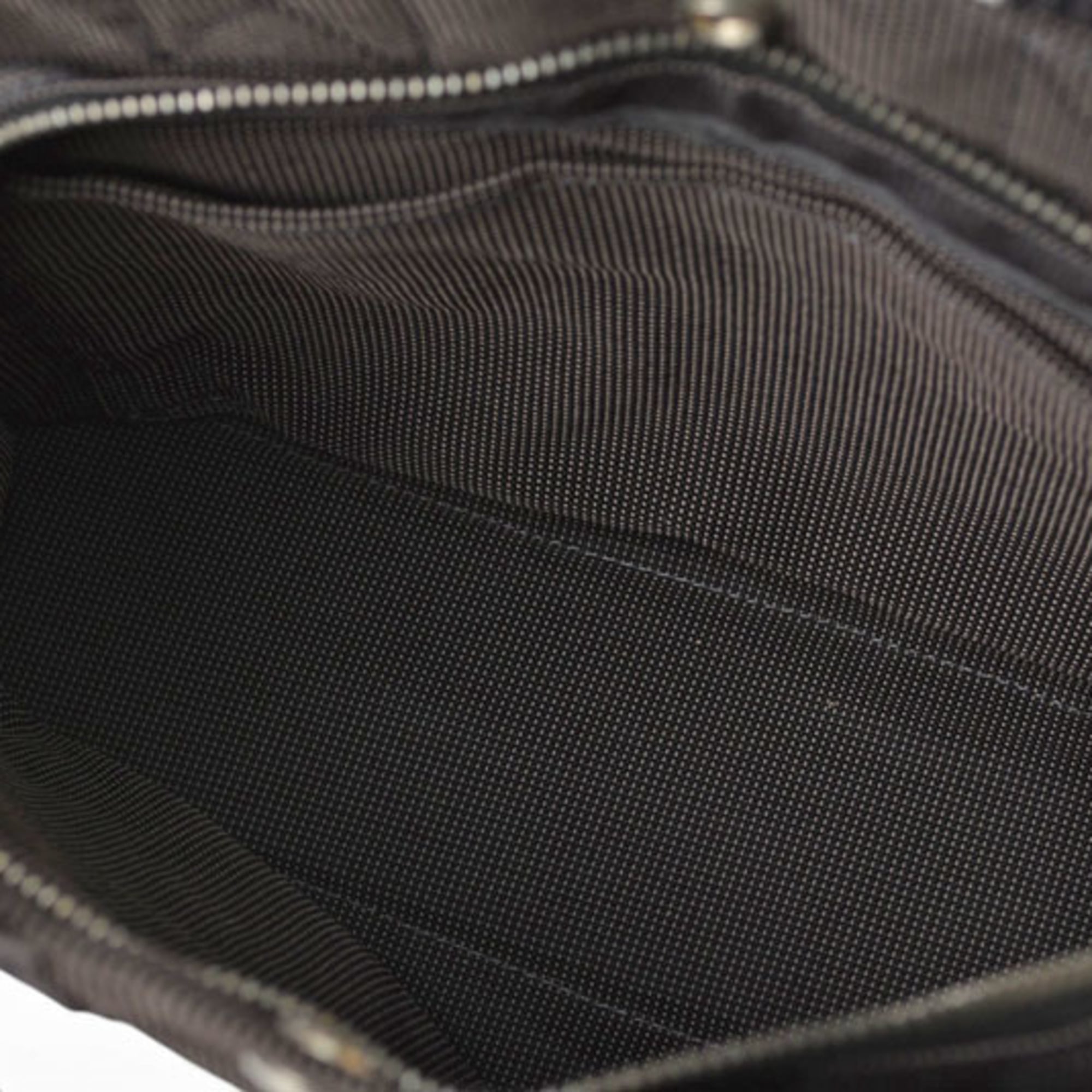 Hermes Her Line Gray Nylon Handbag Tote Bag (Pre-Owned)