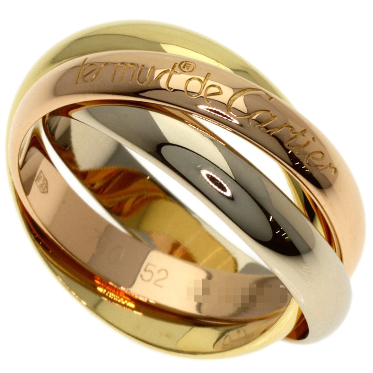 Cartier Trinity Yellow Gold (18K) Pink Gold (18K) White Gold (18K) Band Ring (Pre-Owned)