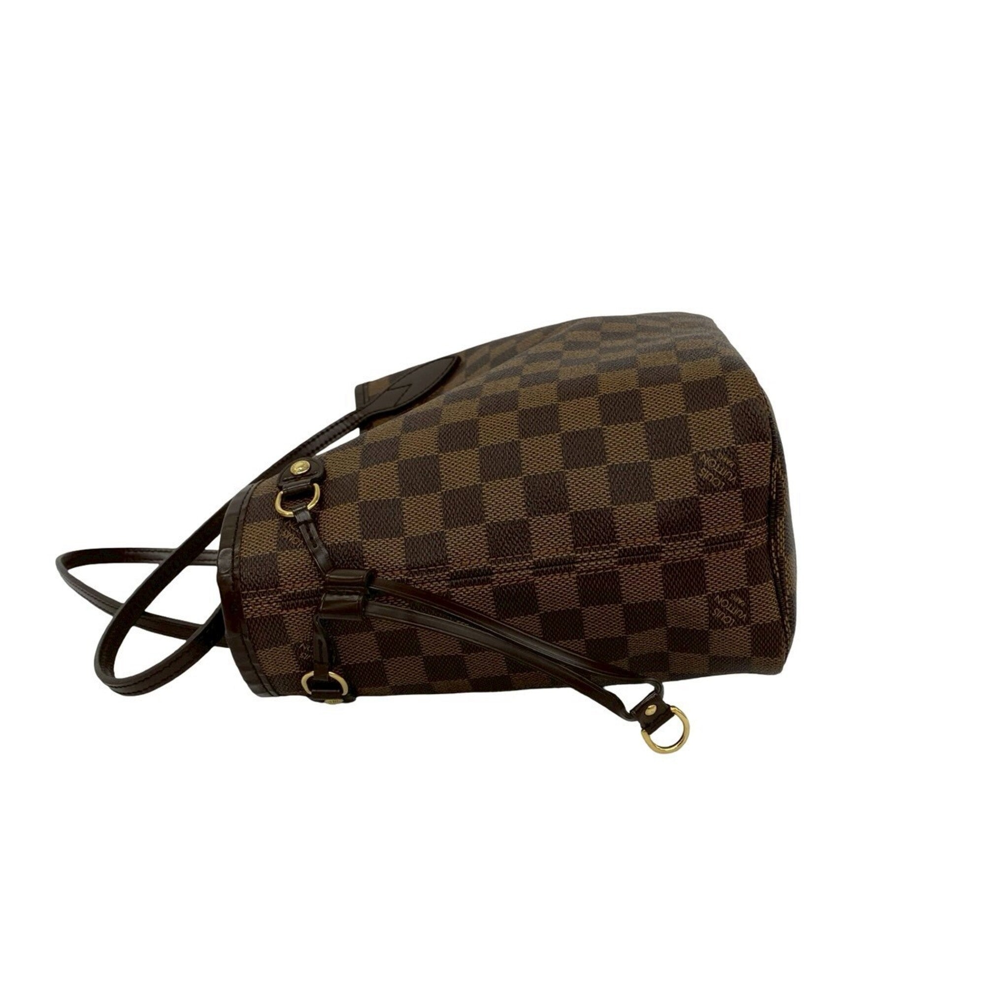 Louis Vuitton Brown Leather Pvc Handbag Tote Bag (Pre-Owned)