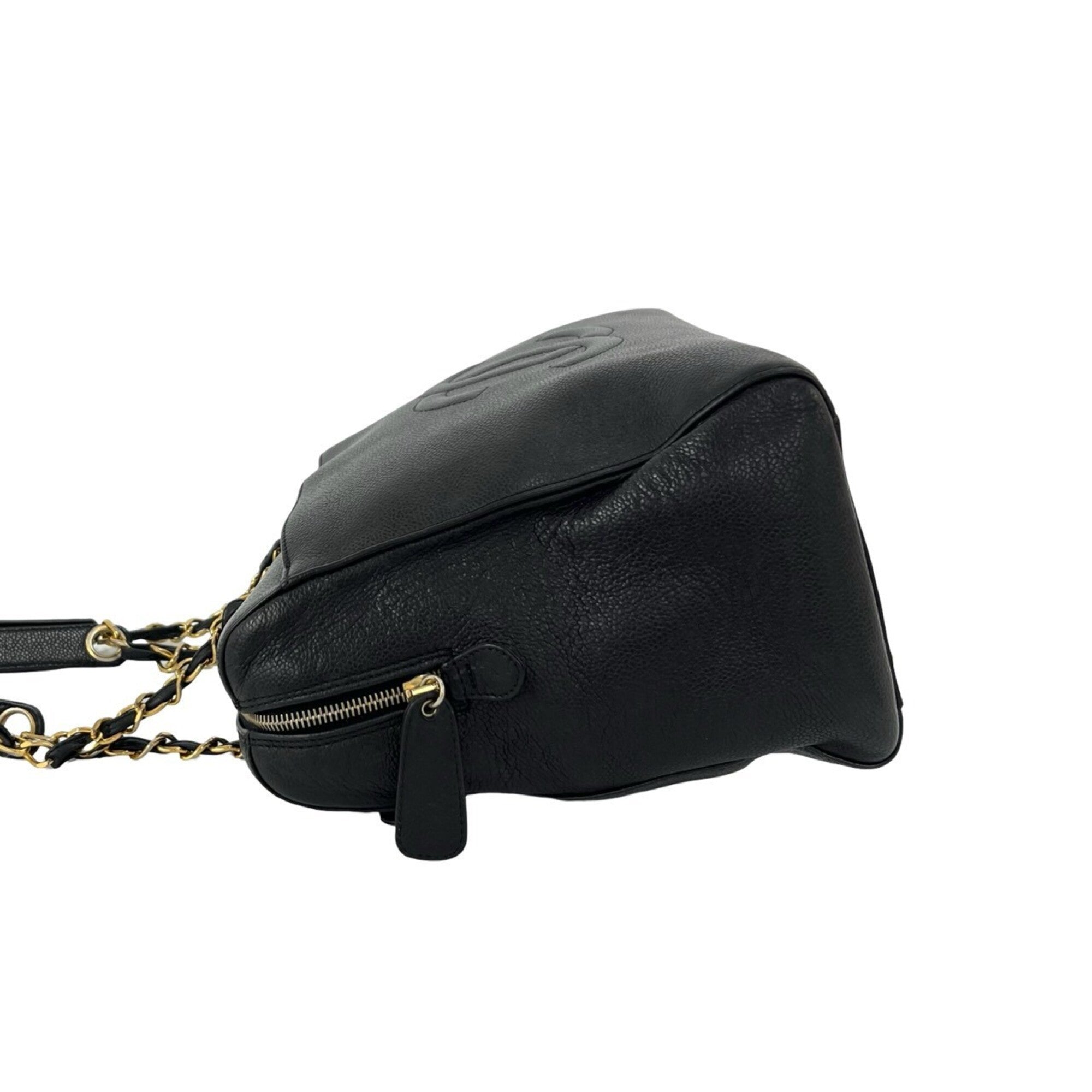 Chanel Black Grained Calfskin Tote Bag (Pre-Owned)
