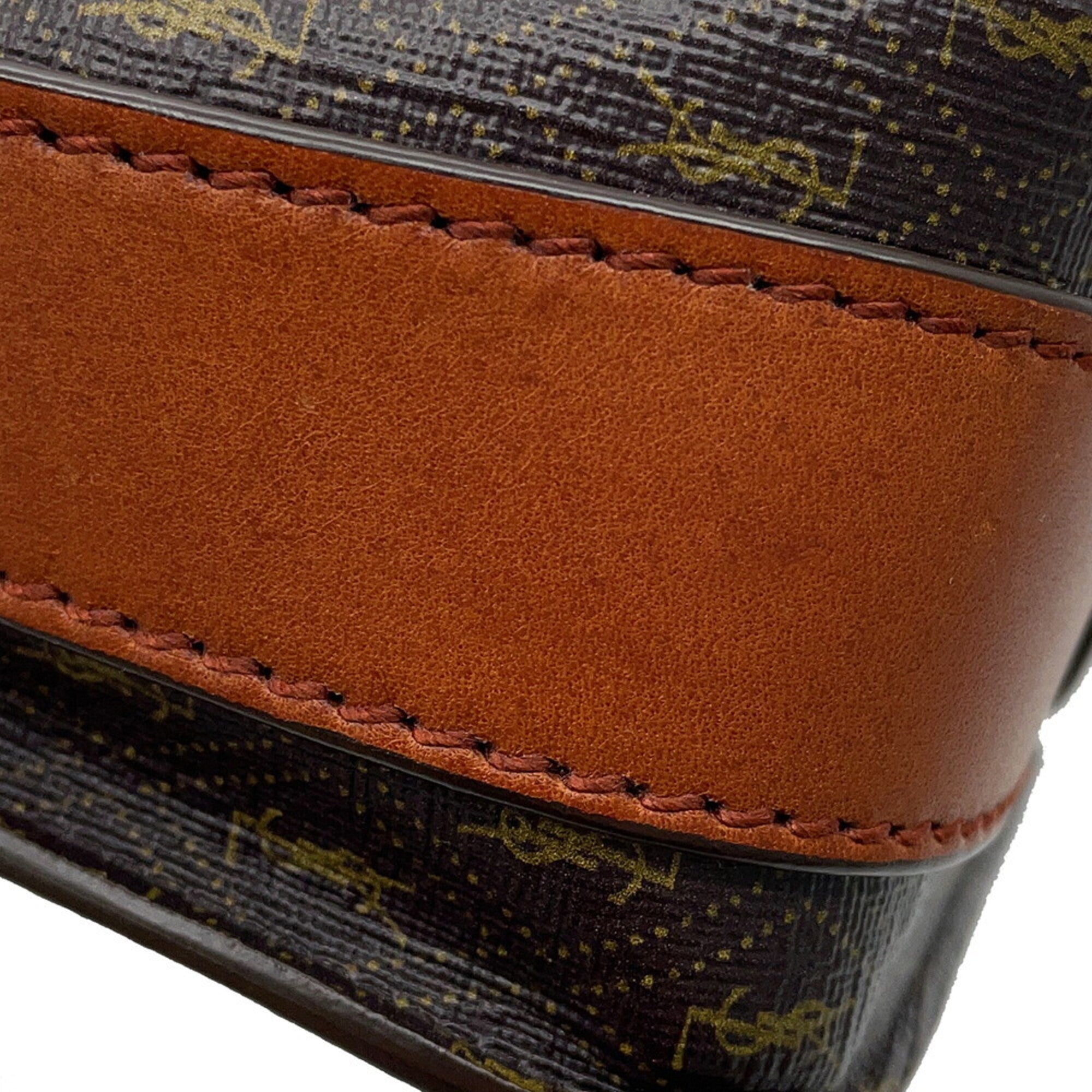 Yves Saint Laurent Brown Pvc Leather Shoulder Bag (Pre-Owned)