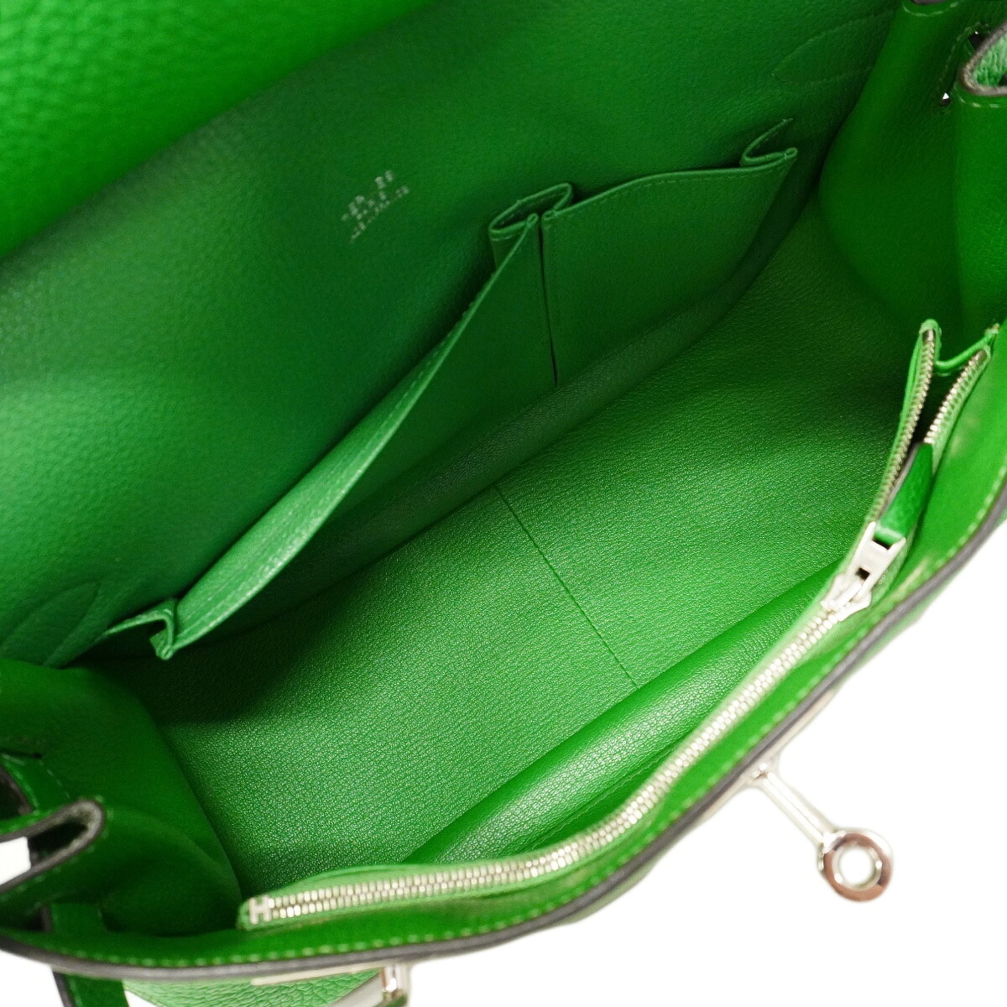 Hermes Bambou Taurillon Clemence Leather Shoulder Bag (Pre-Owned)